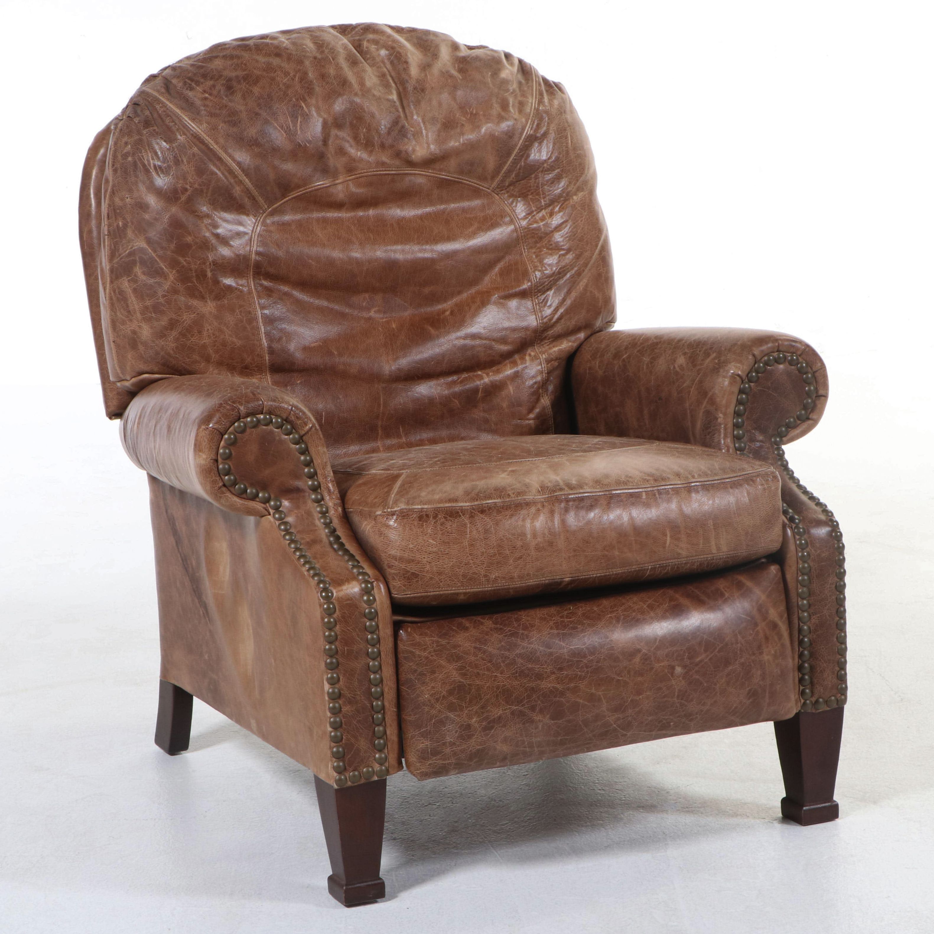 Bradington Young Leather Recliner with Nailheads EBTH