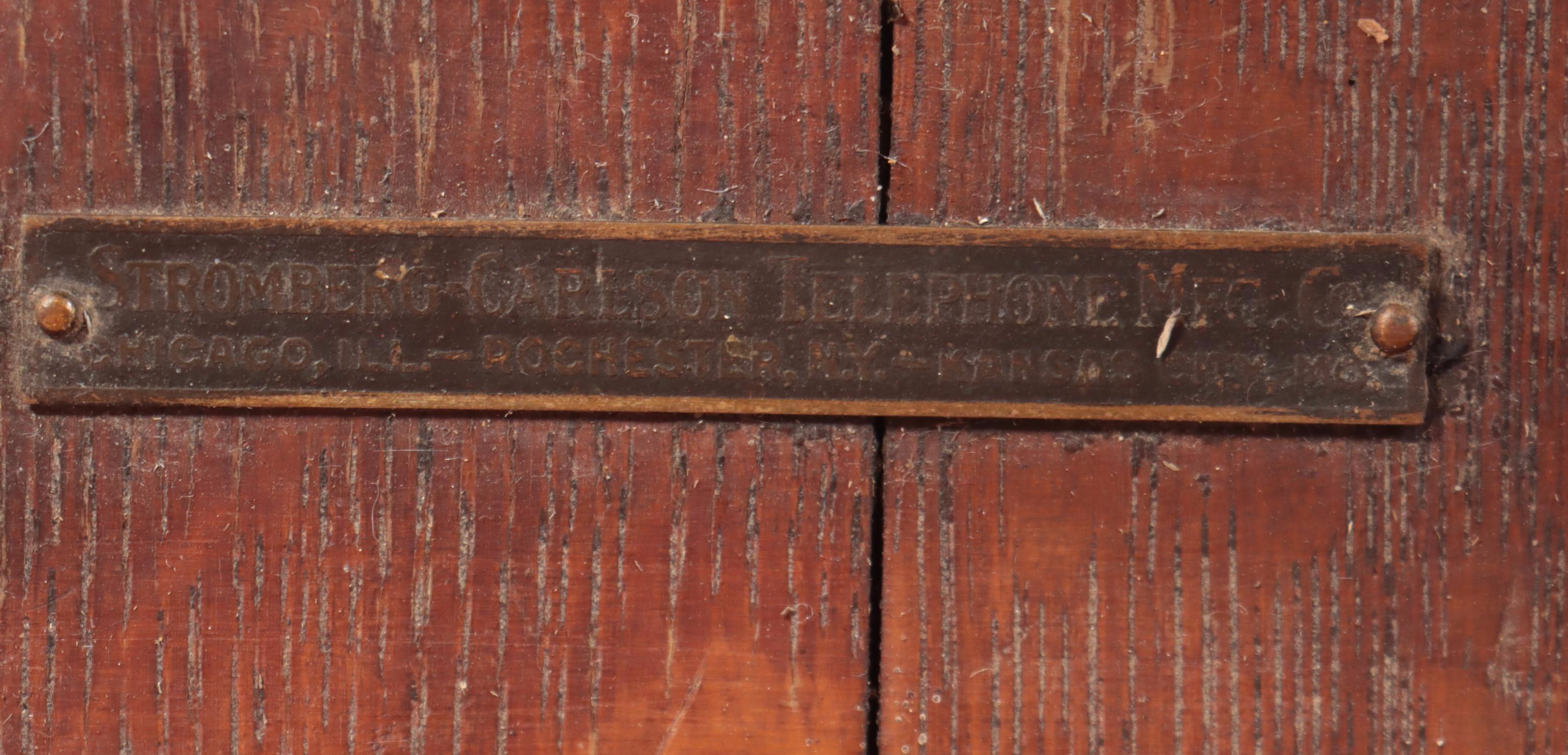 Stromberg-Carlson Oak Hand-Crank Wall Telephone