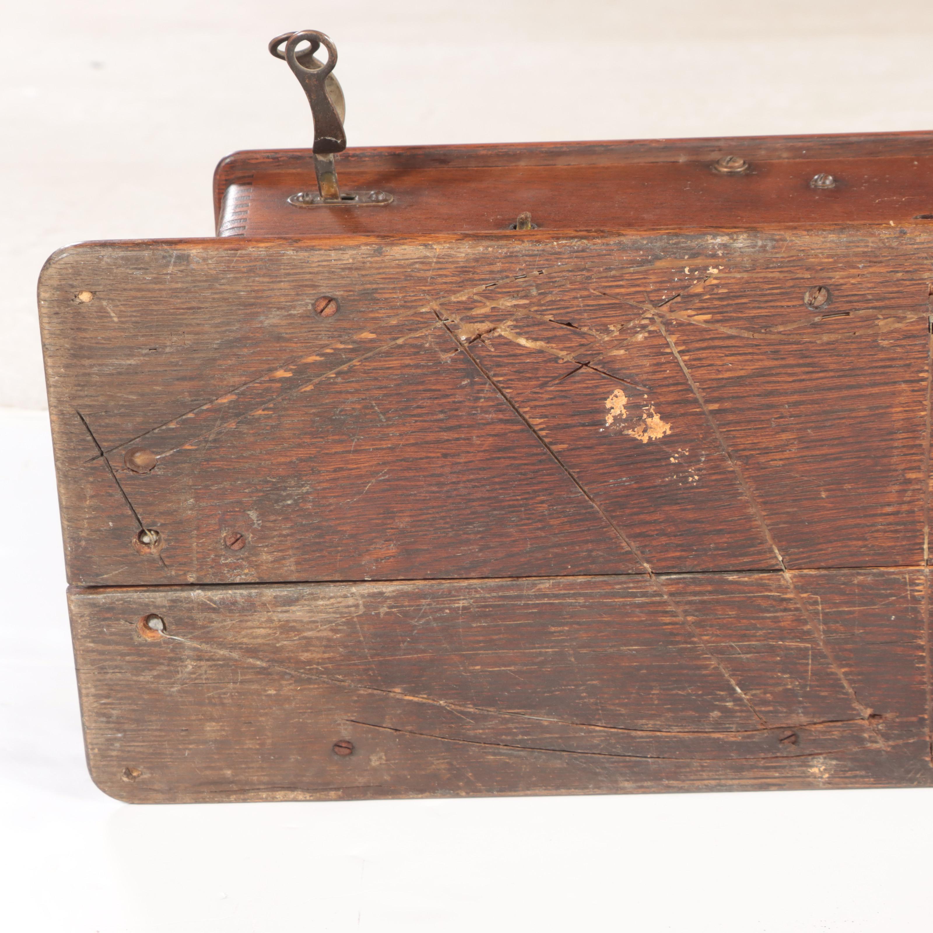 Stromberg-Carlson Oak Hand-Crank Wall Telephone