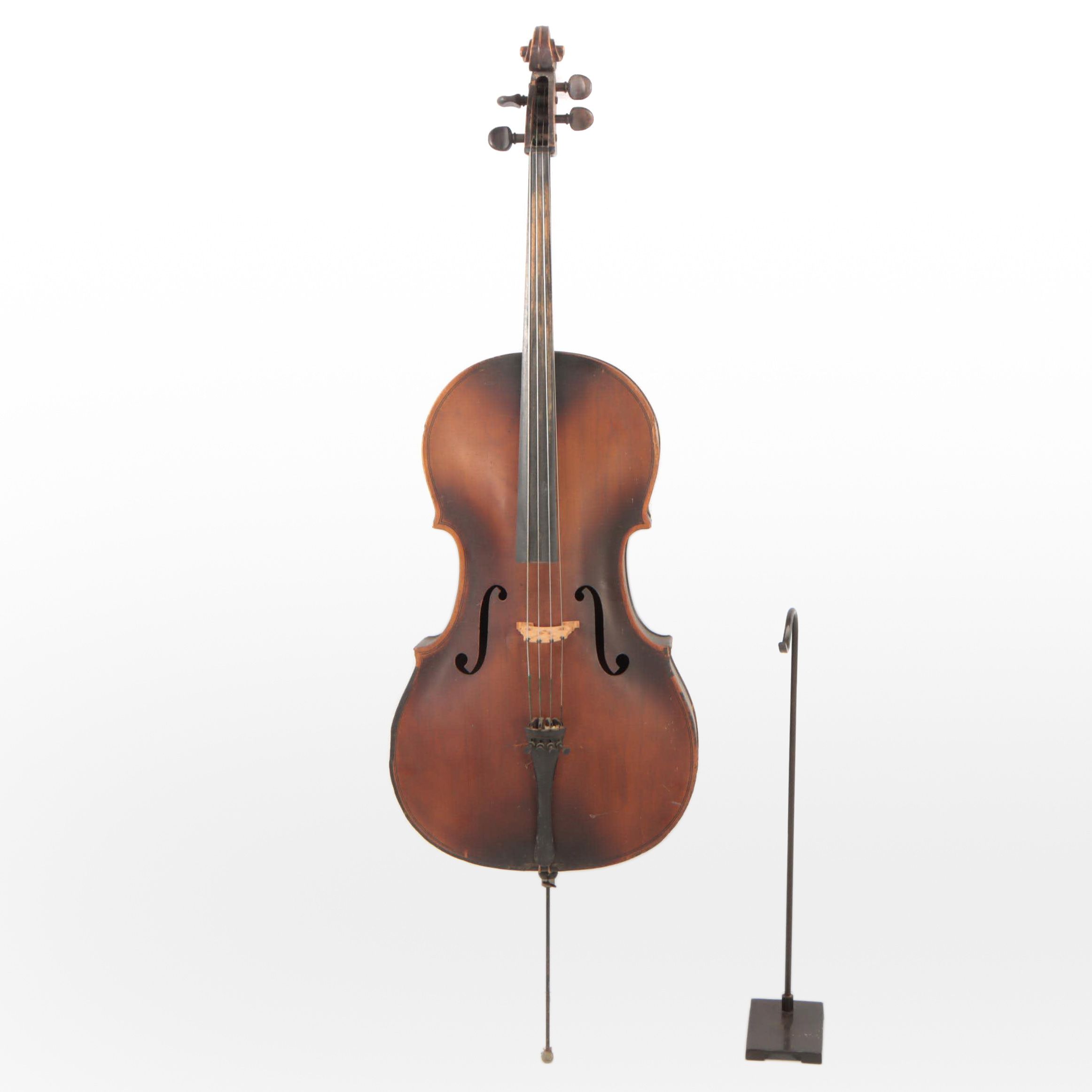 Student 4/4 Size Cello with Stand