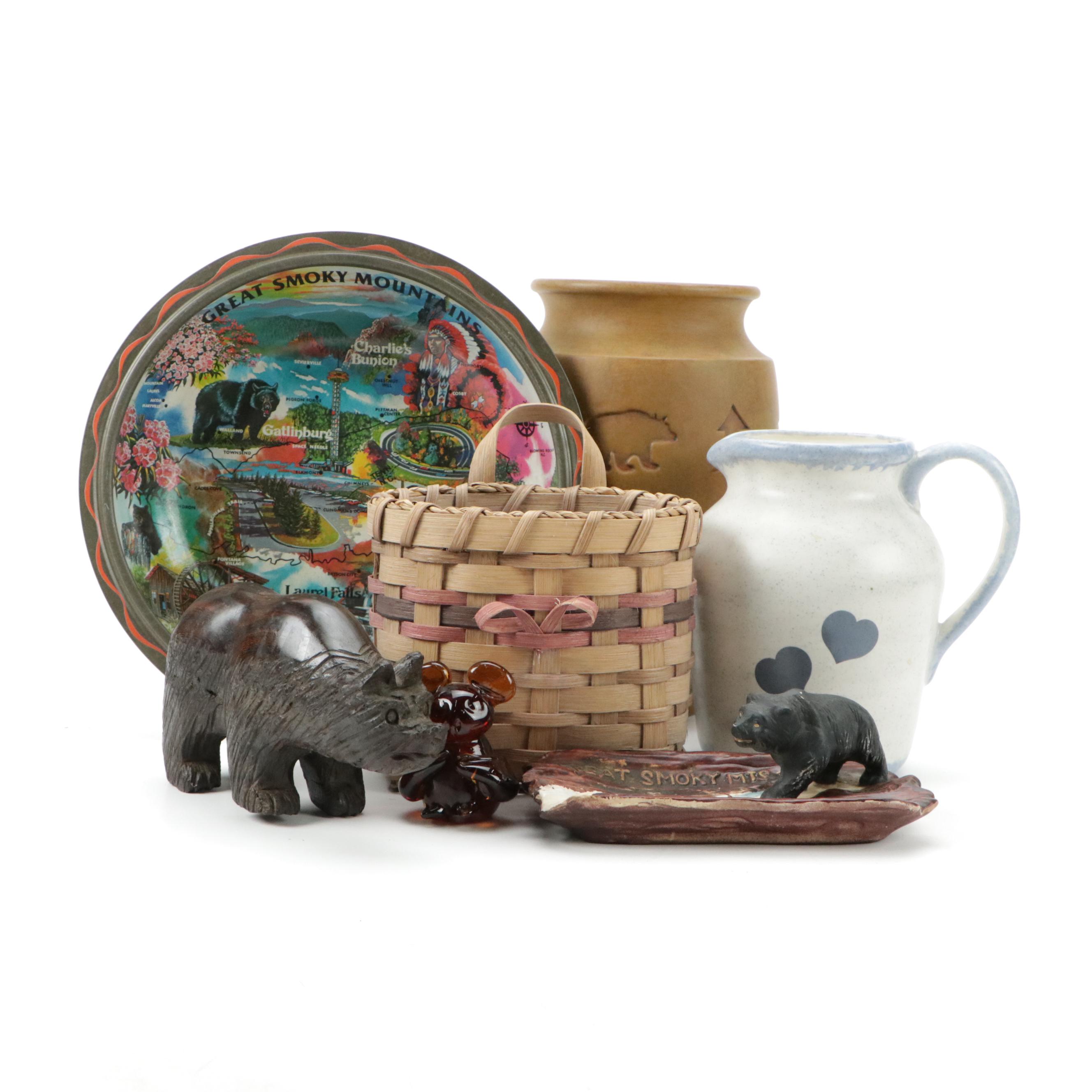 Toleware Decorative Bowl with Other Great Smokey Mountain Themed Décor