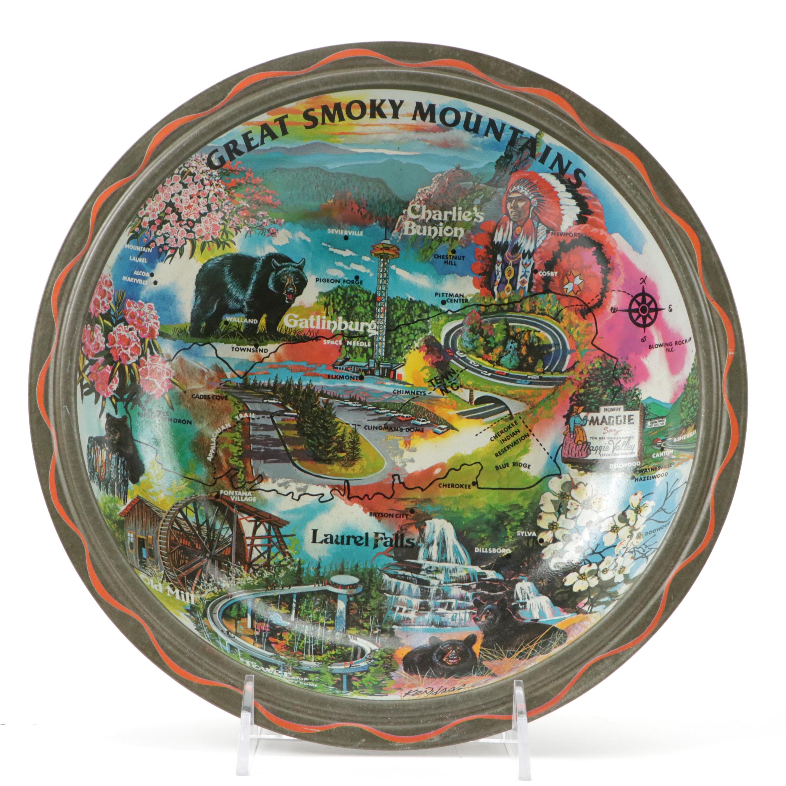 Toleware Decorative Bowl with Other Great Smokey Mountain Themed Décor