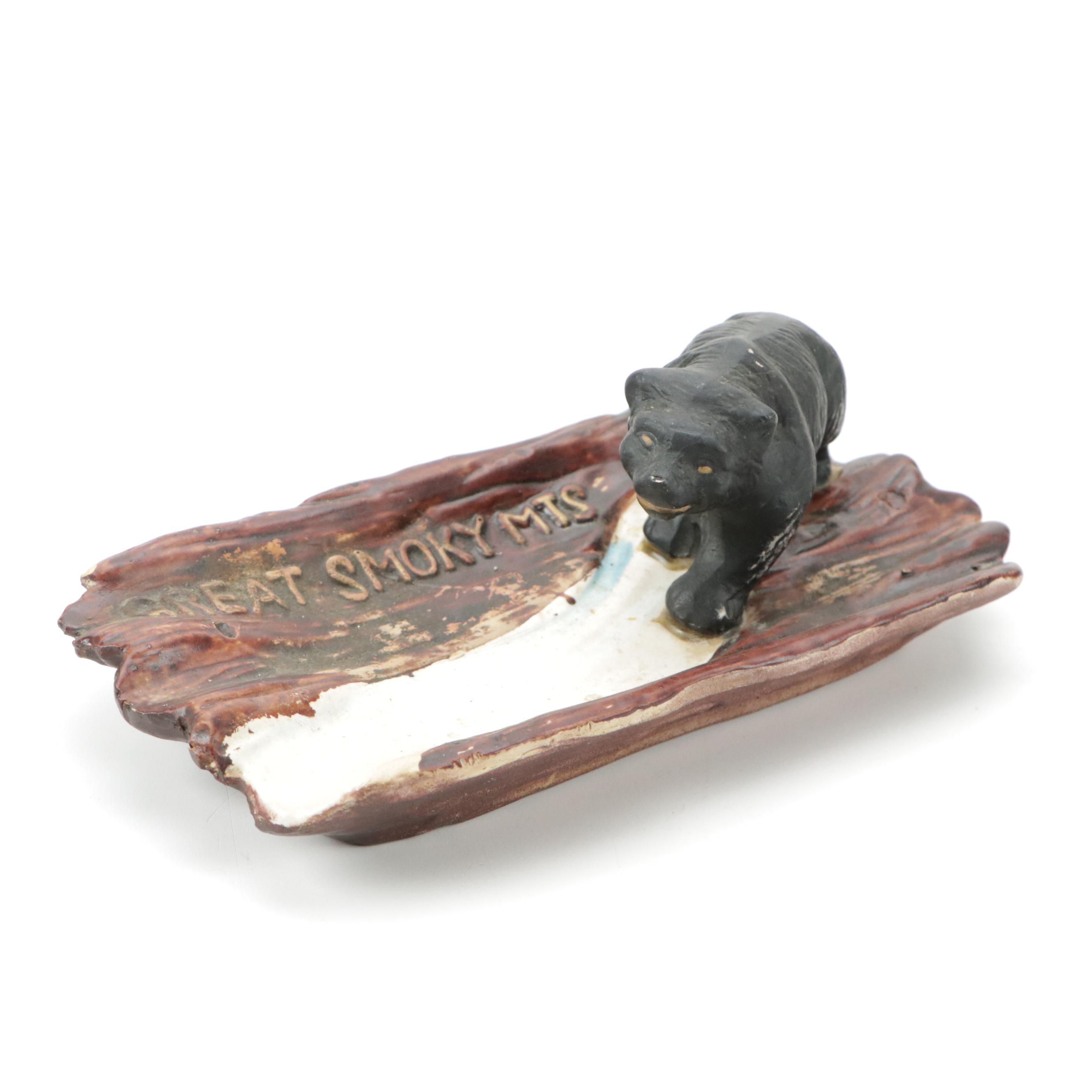 Toleware Decorative Bowl with Other Great Smokey Mountain Themed Décor