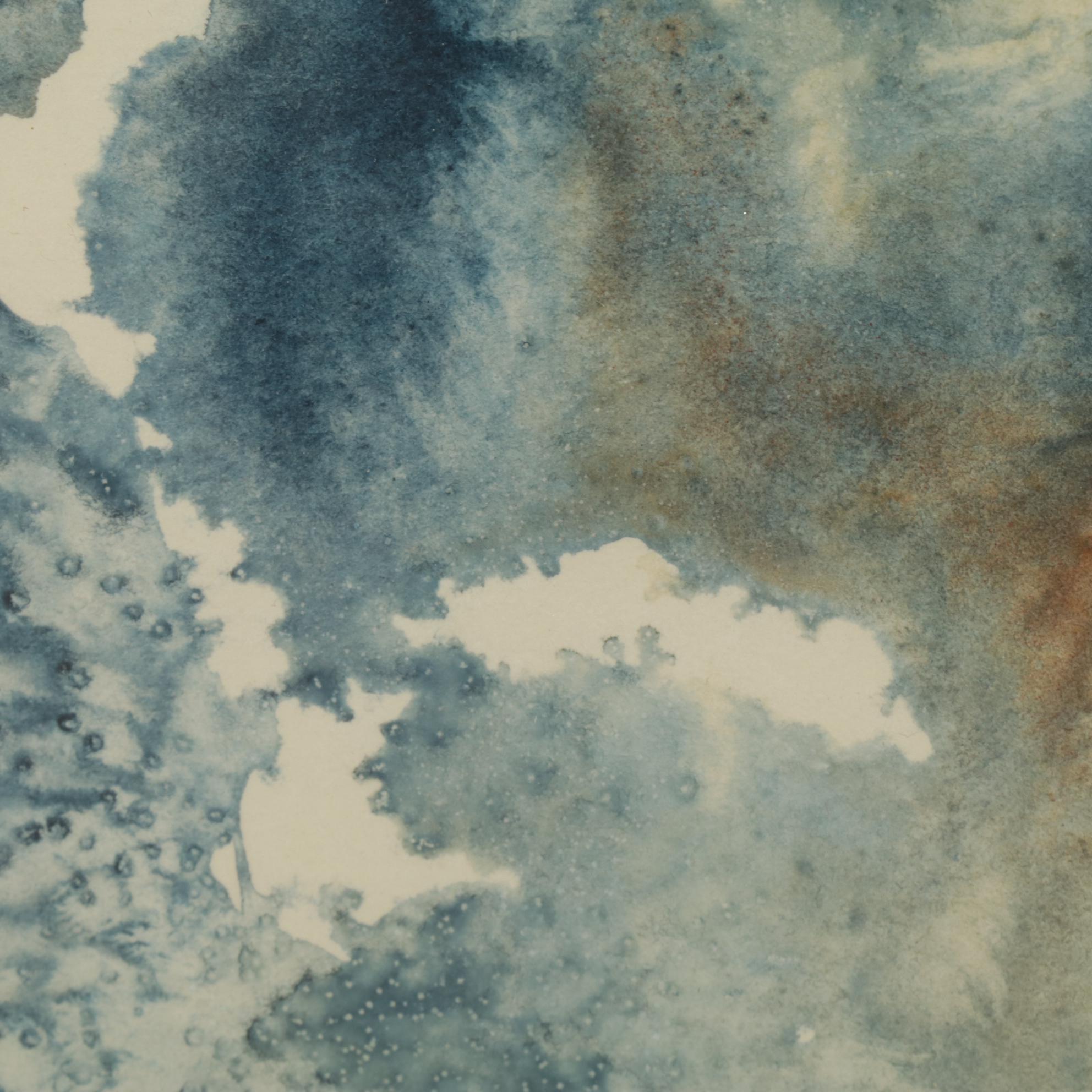 Charlene Winterle Olson Landscape Watercolor Painting, Late 20th Century