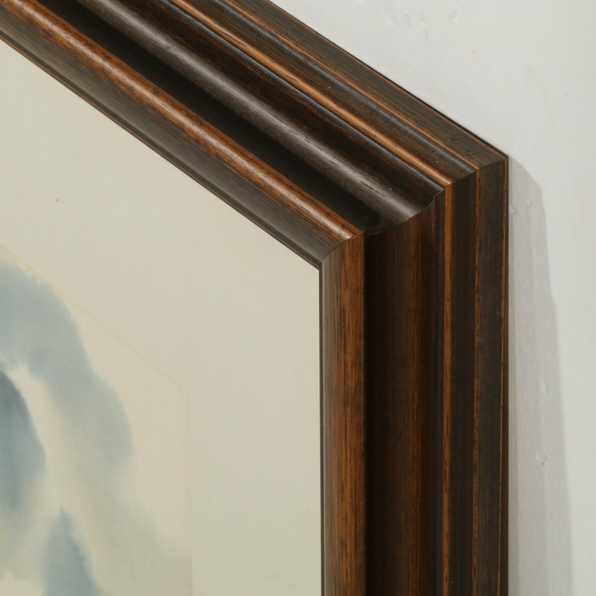 Charlene Winterle Olson Landscape Watercolor Painting, Late 20th Century