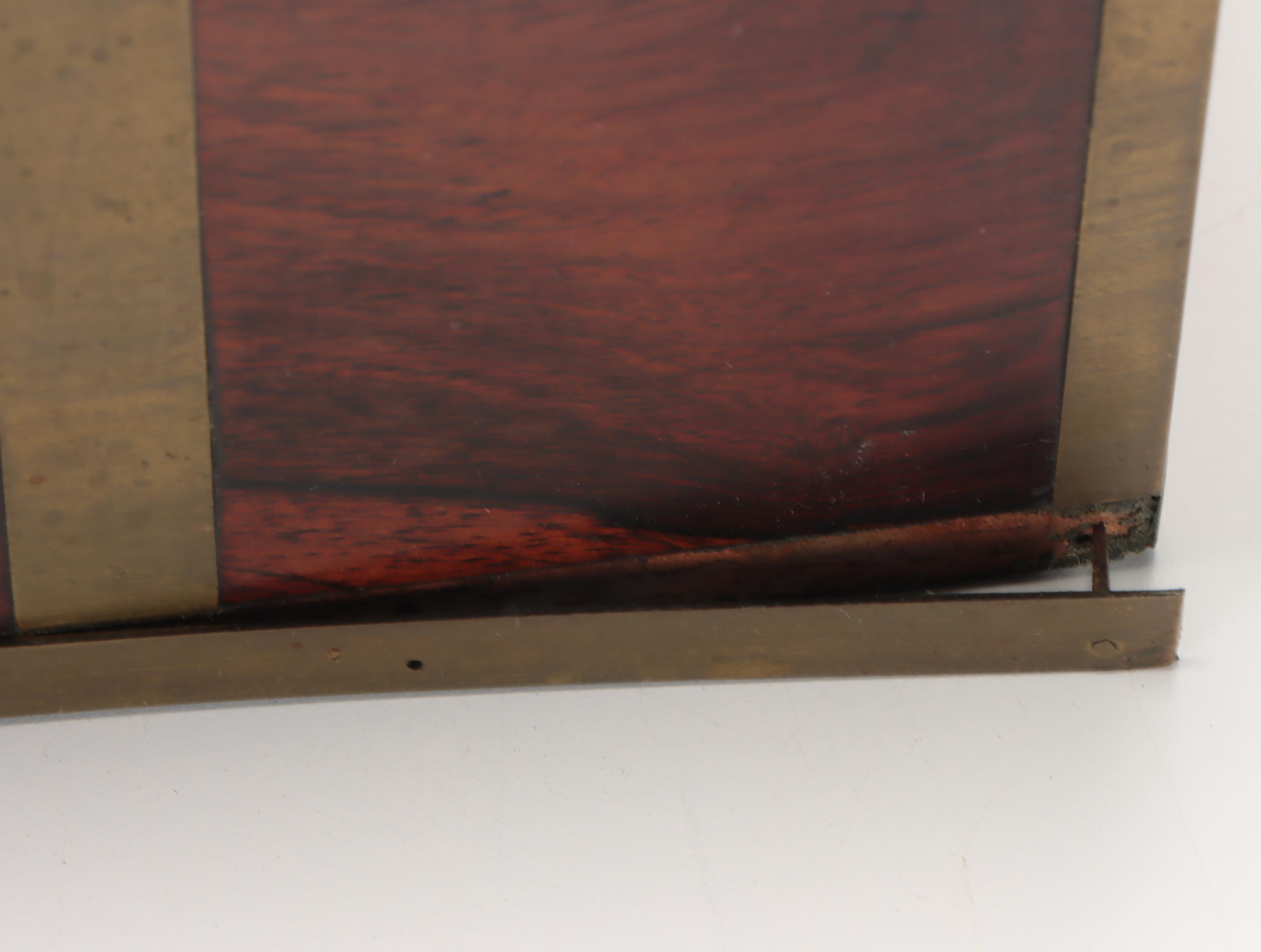 Victorian Brass-Mounted Rosewood Lap Desk, 19th Century