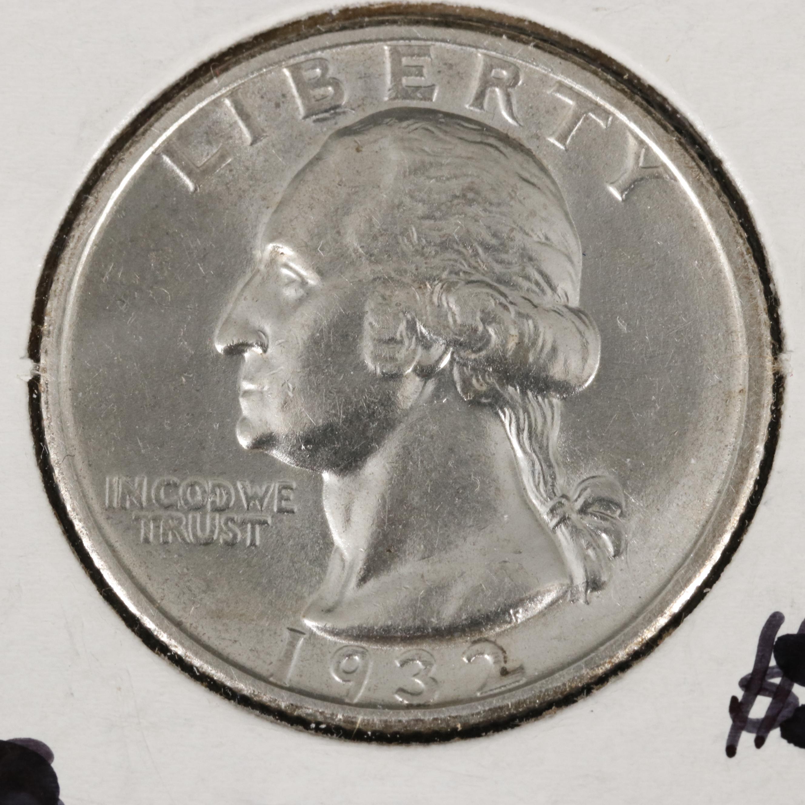 Key Date Low Mintage 1932-S Washington Silver Quarter