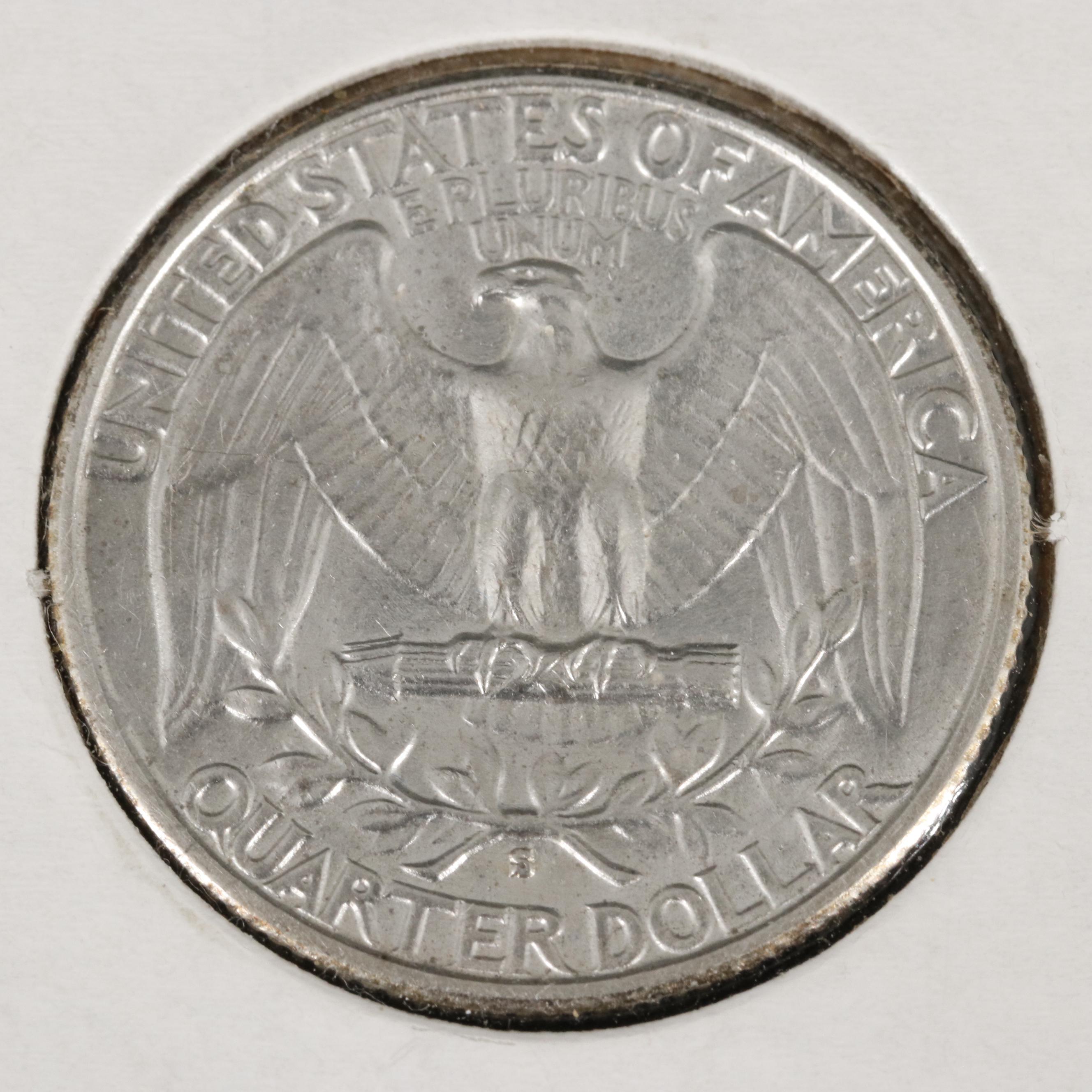 Key Date Low Mintage 1932-S Washington Silver Quarter