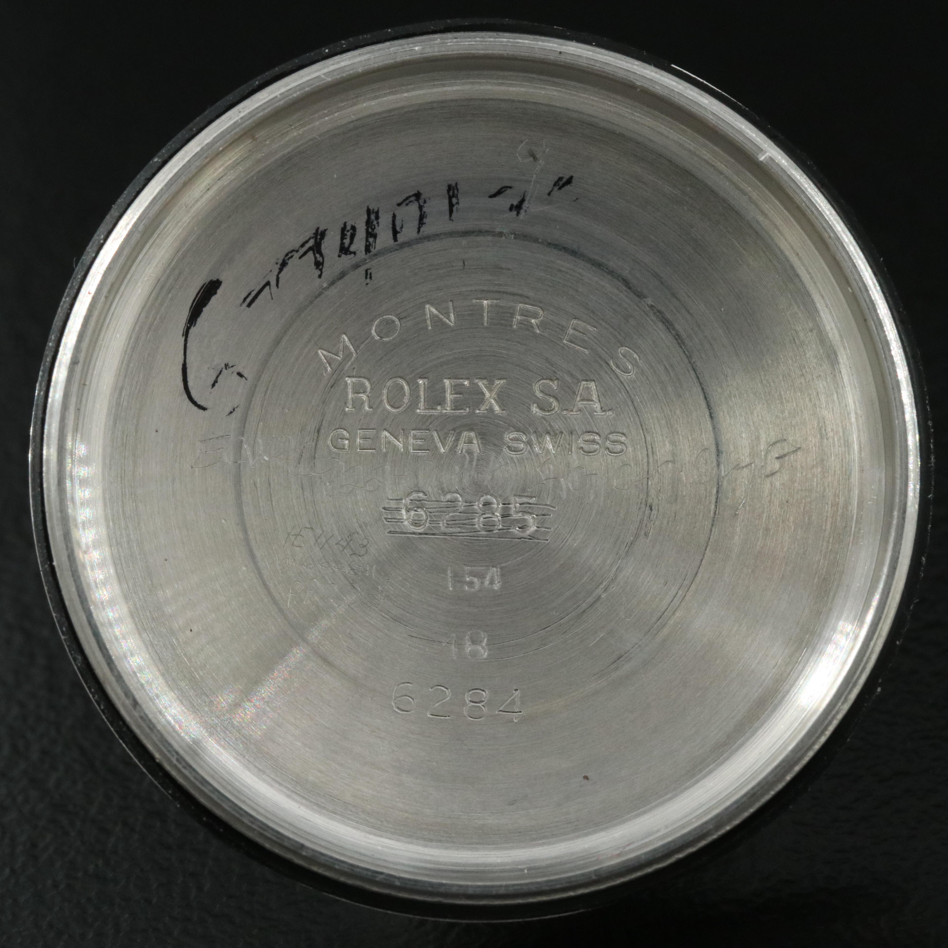 Vintage Rolex 1954 Bubble Back, Waffle Dial Watch