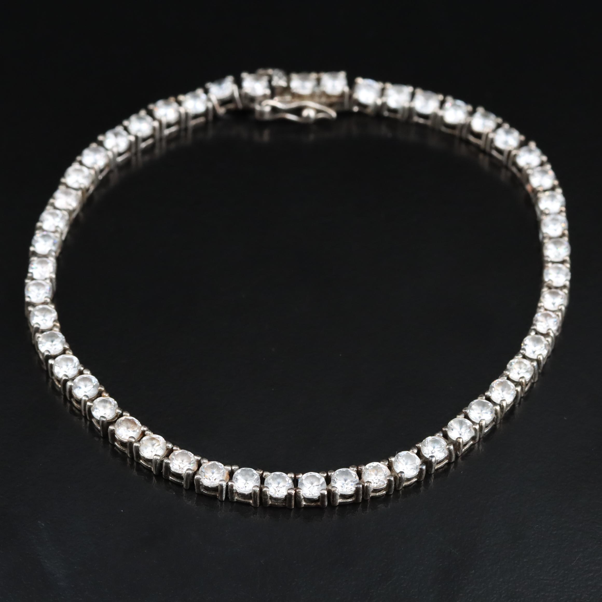 Sterling CZ Line Bracelets