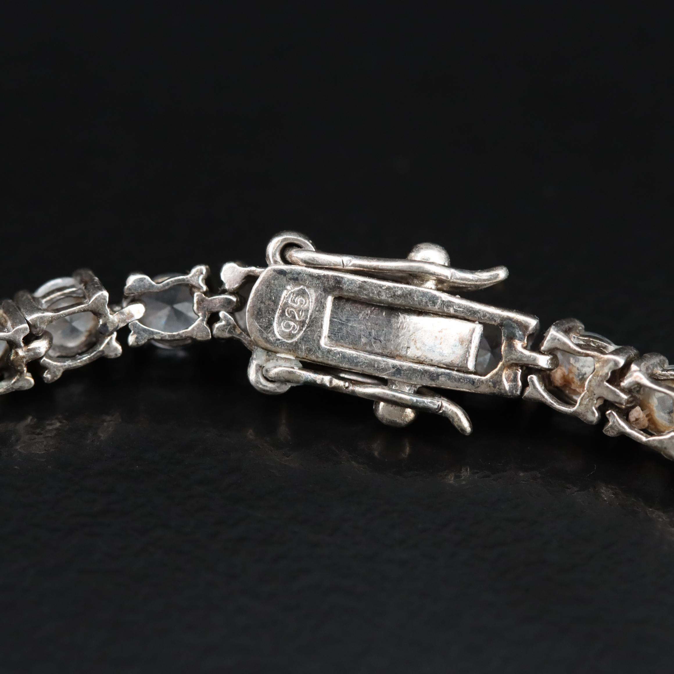 Sterling CZ Line Bracelets