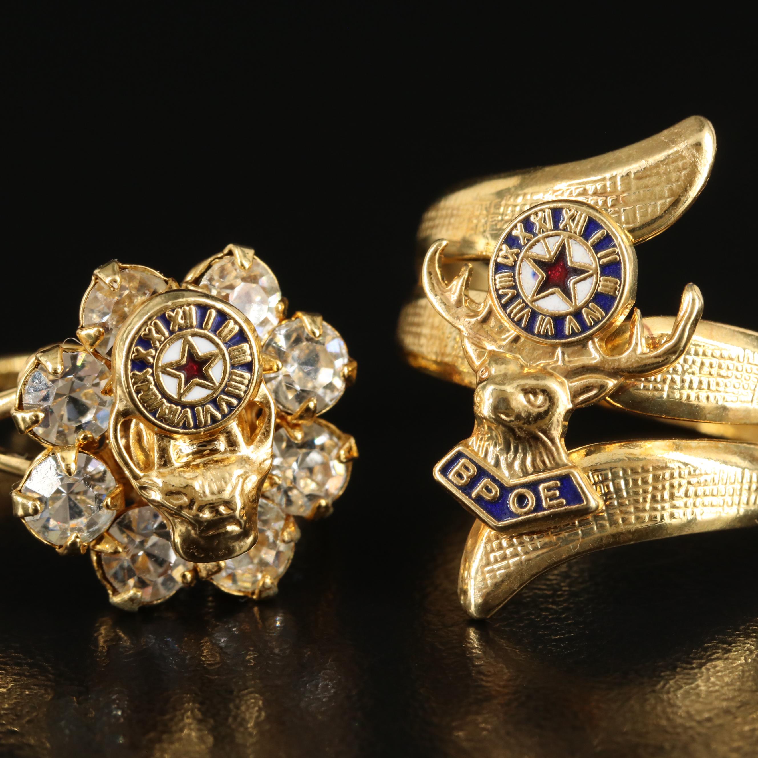 The Benevolent and Protective Order of Elks Ring Assortment