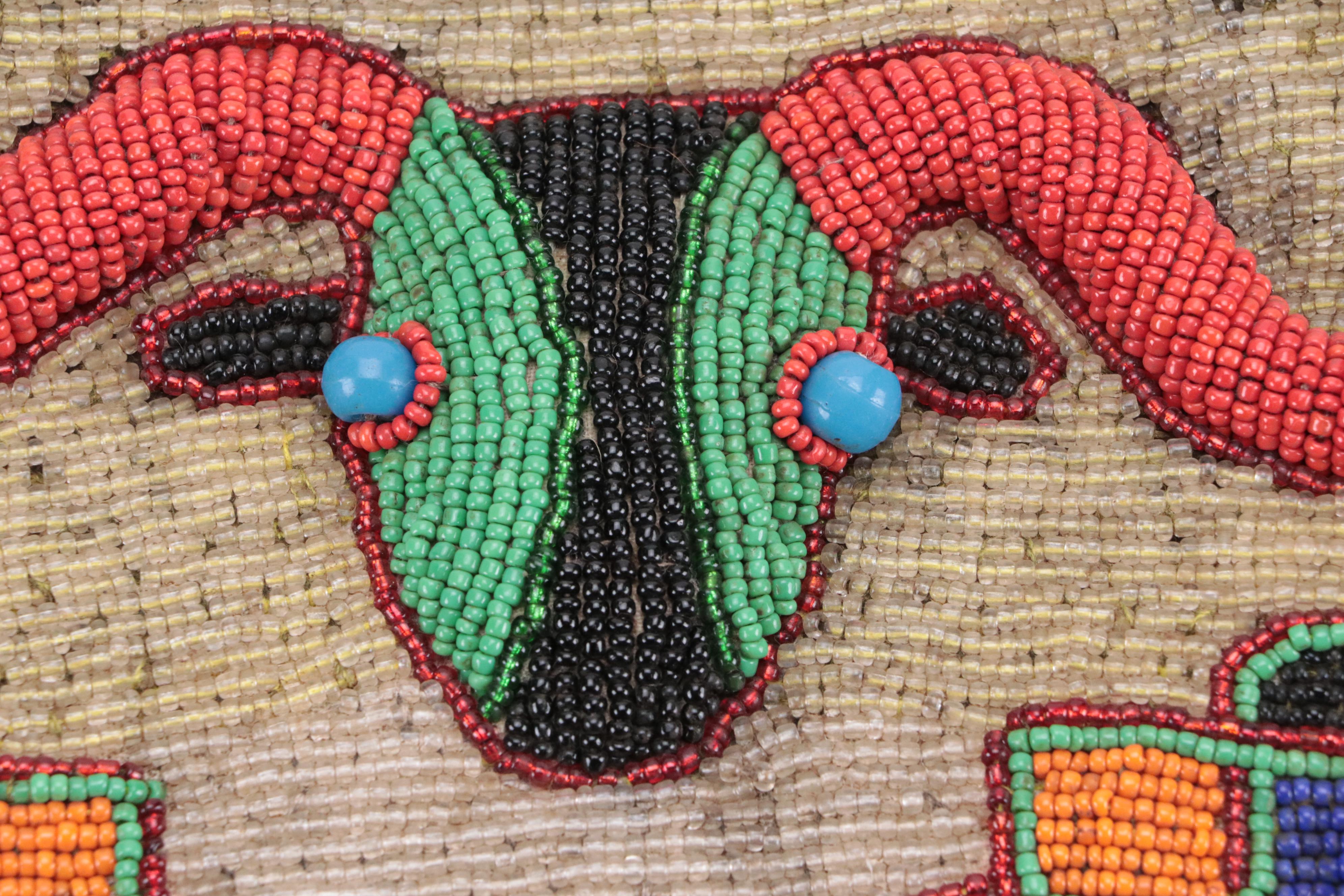 Yoruba African Beaded Fabric Divination Bag