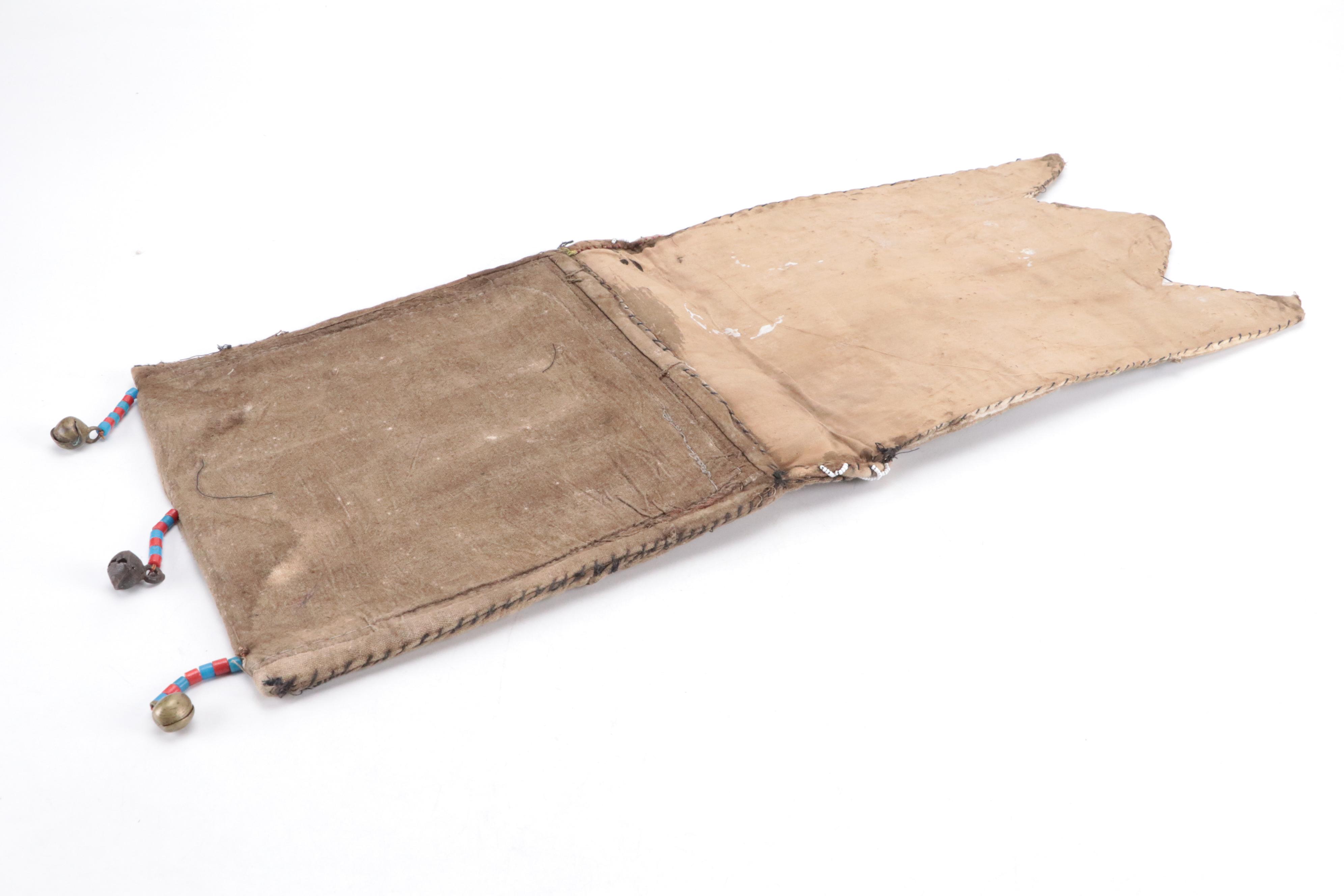 Yoruba African Beaded Fabric Divination Bag