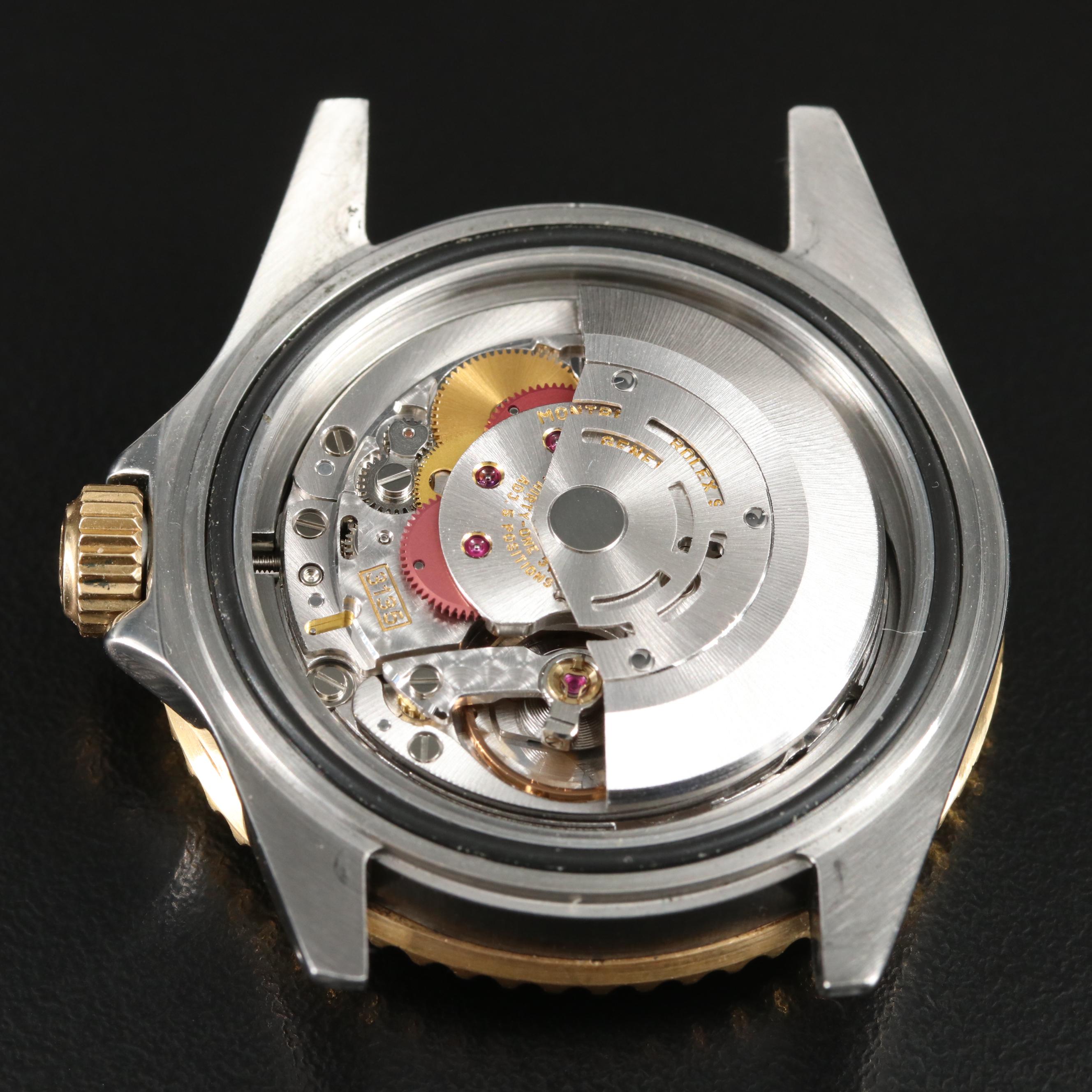 1991 Rolex Submariner Black Dial Yellow Rolesor Watch