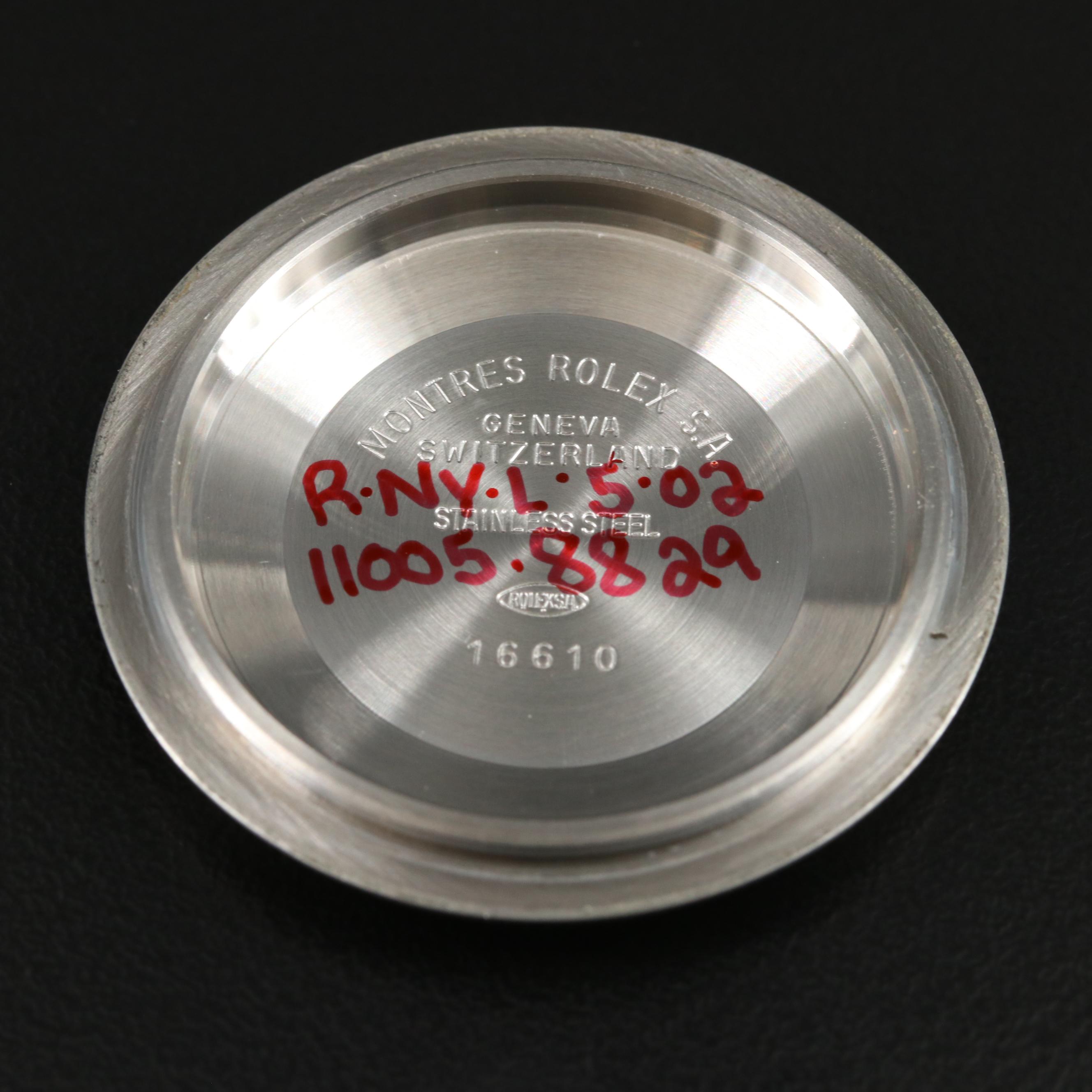 1991 Rolex Submariner Black Dial Yellow Rolesor Watch