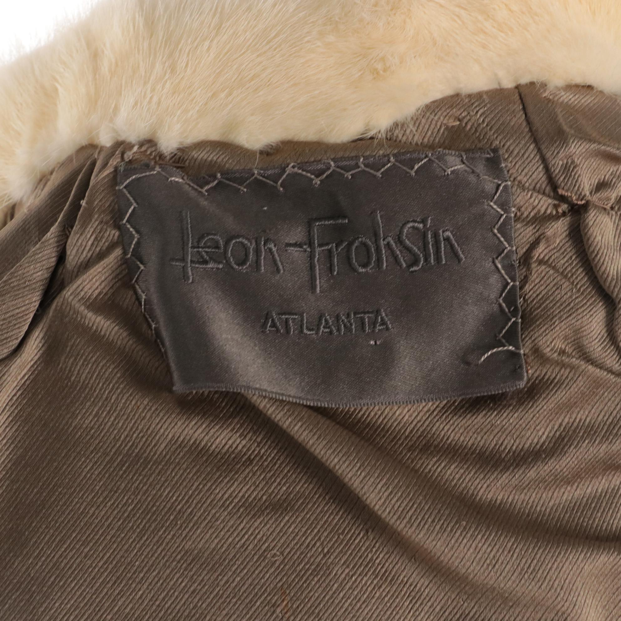 Mink Fur and Leather Cropped Jacket from Leon Frohsin