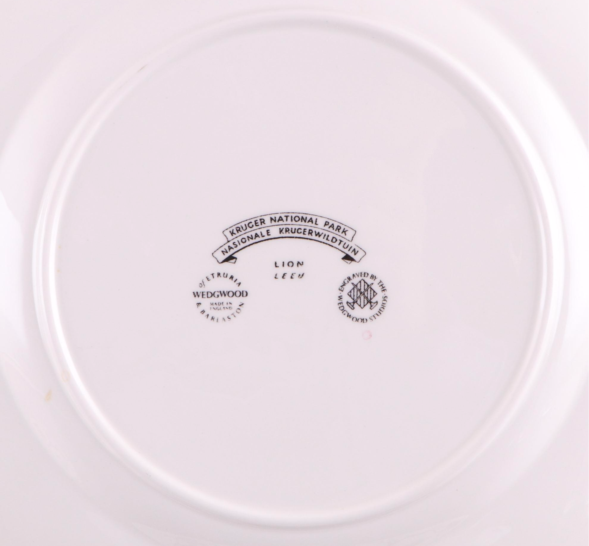 Wedgwood "Kruger National Park" Ceramic Dinner Plates with Highball Glasses