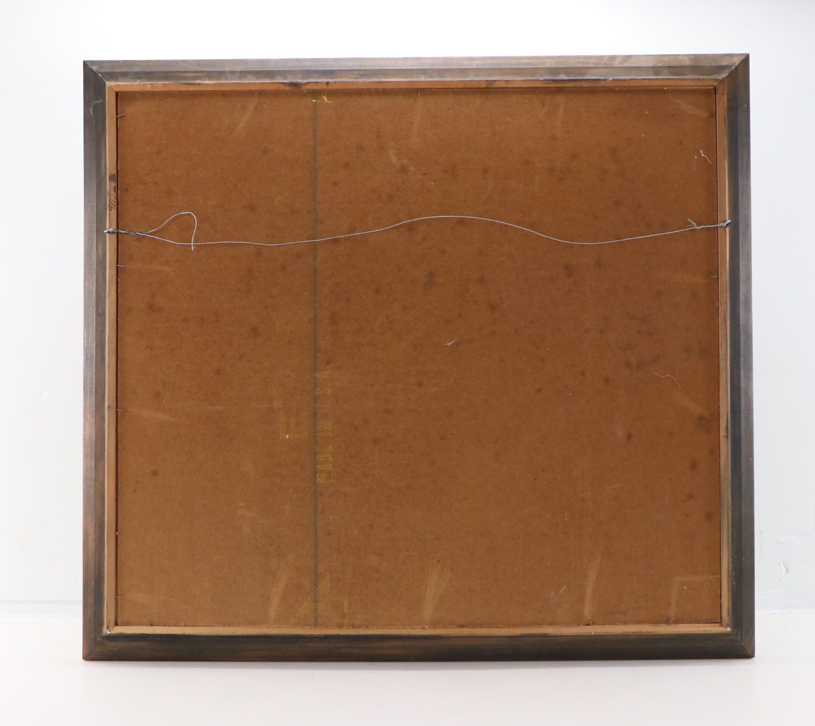 LeFebvre Cubist Nautical Scene Oil Painting, 1967