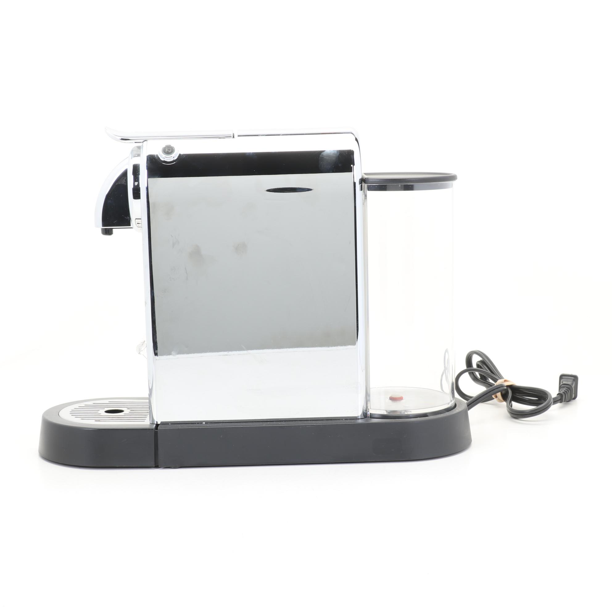 Nespresso CitiZ Espresso Machine with Konitz Porcelain Espresso Cups and Saucers