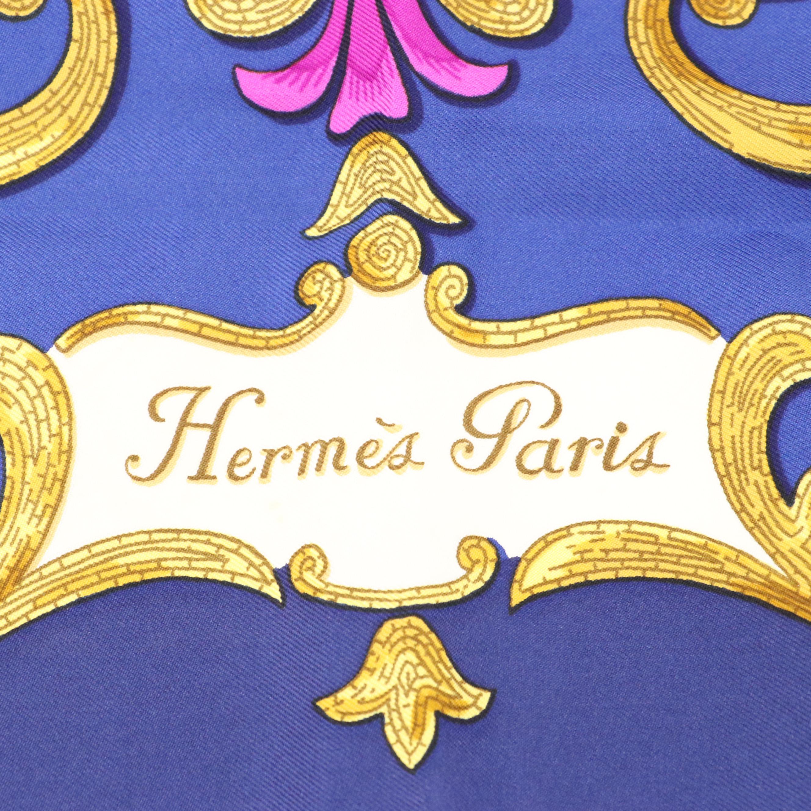 Hermès "Cheval Turc" Silk Twill Scarf 90