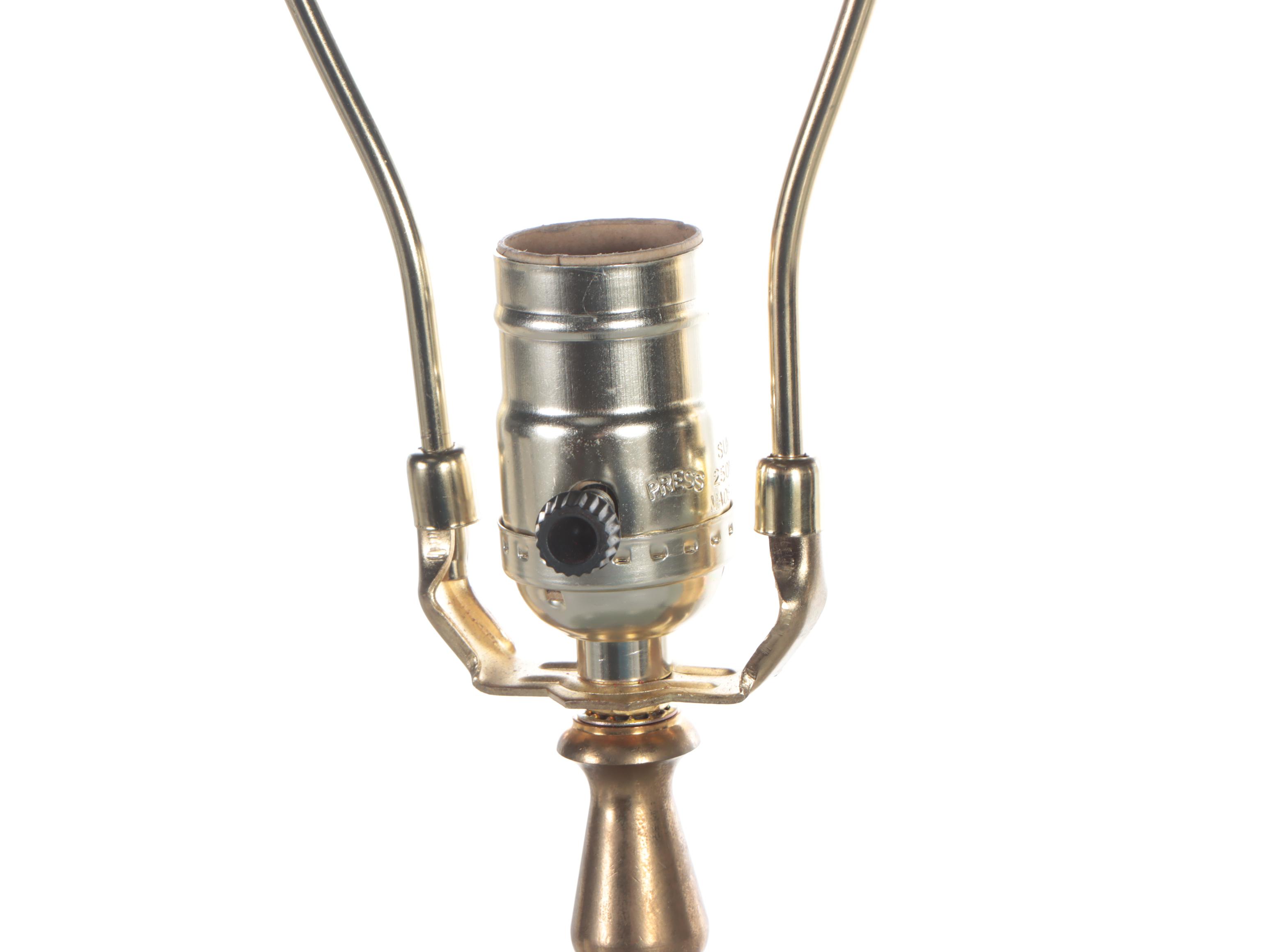 Pair of Celadon Porcelain Table Lamps