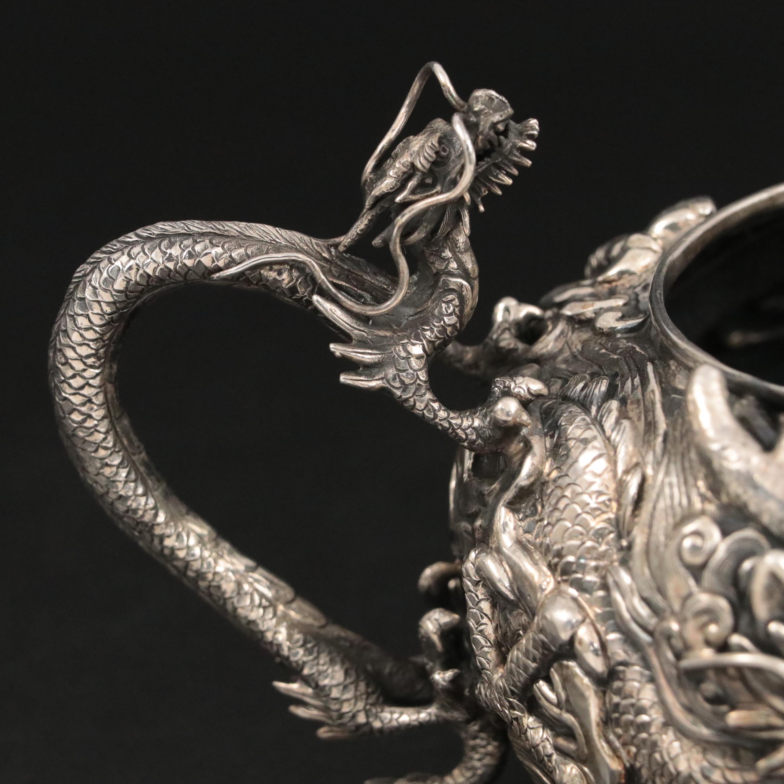 Samurai Shokai Japanese Sterling Silver Creamer