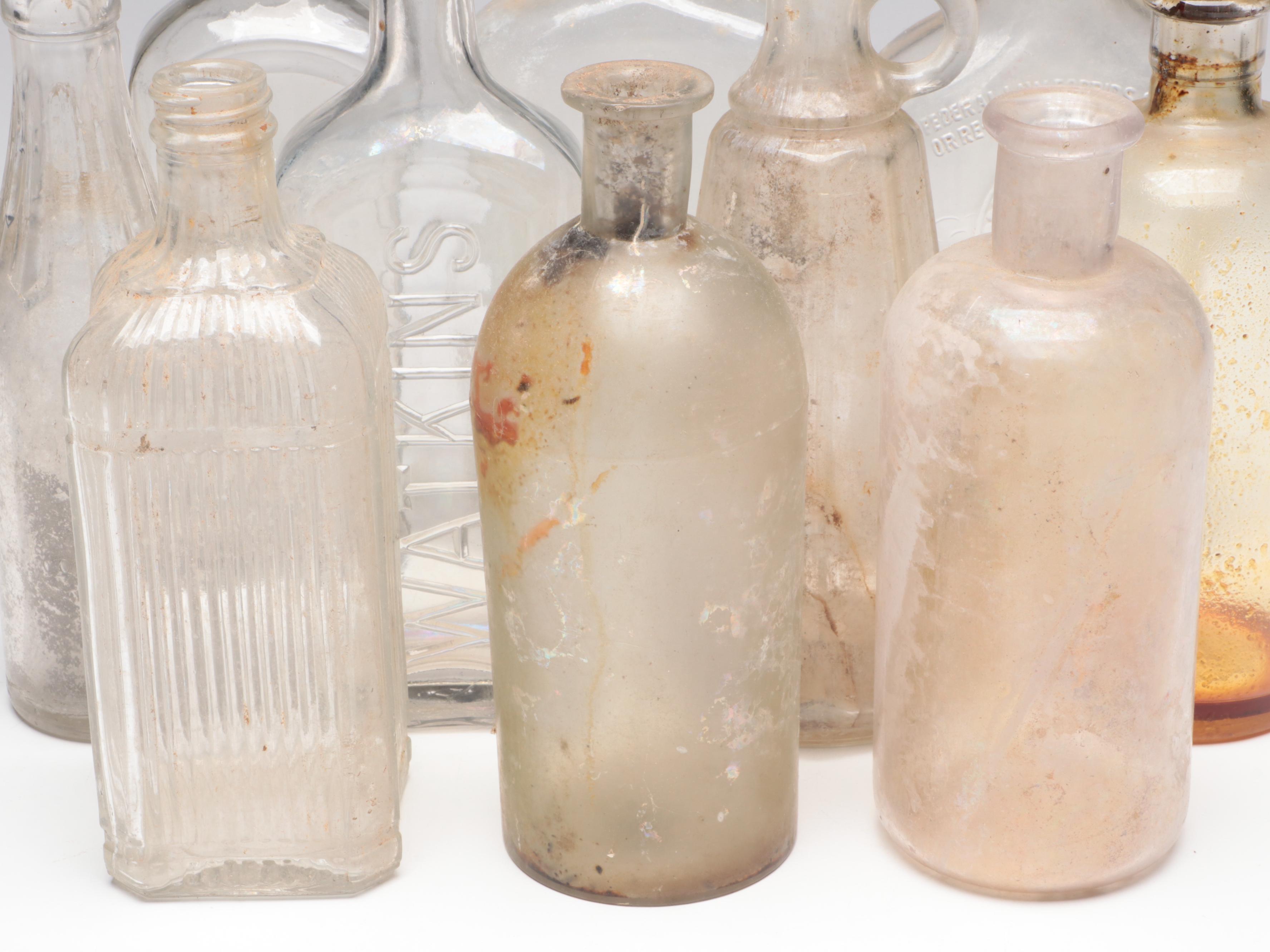 Watkins, Mammoth Cave Whiskey and Other Glass Bottles