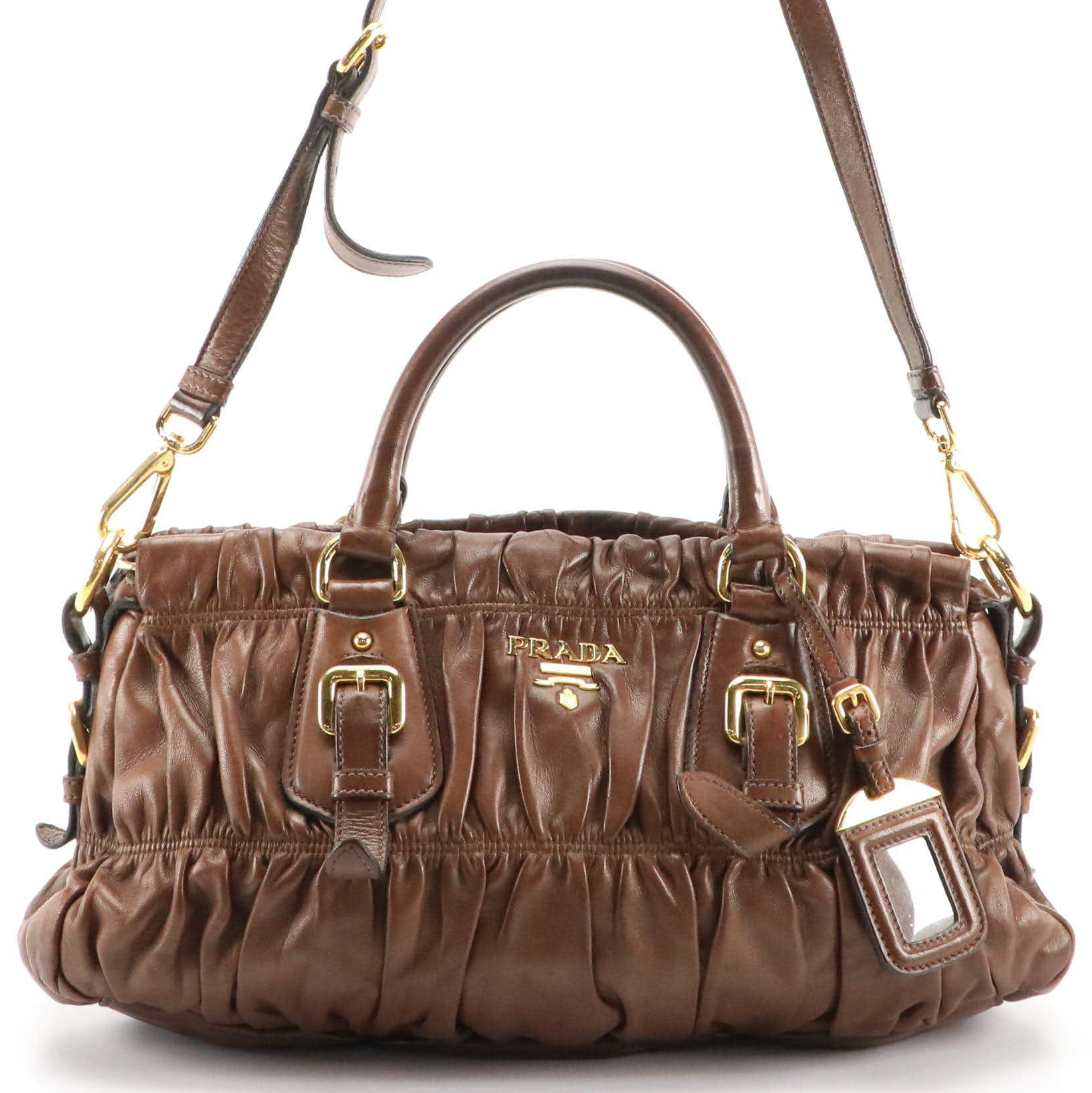 Prada Gaufre Nappa Leather Two-Way Bag