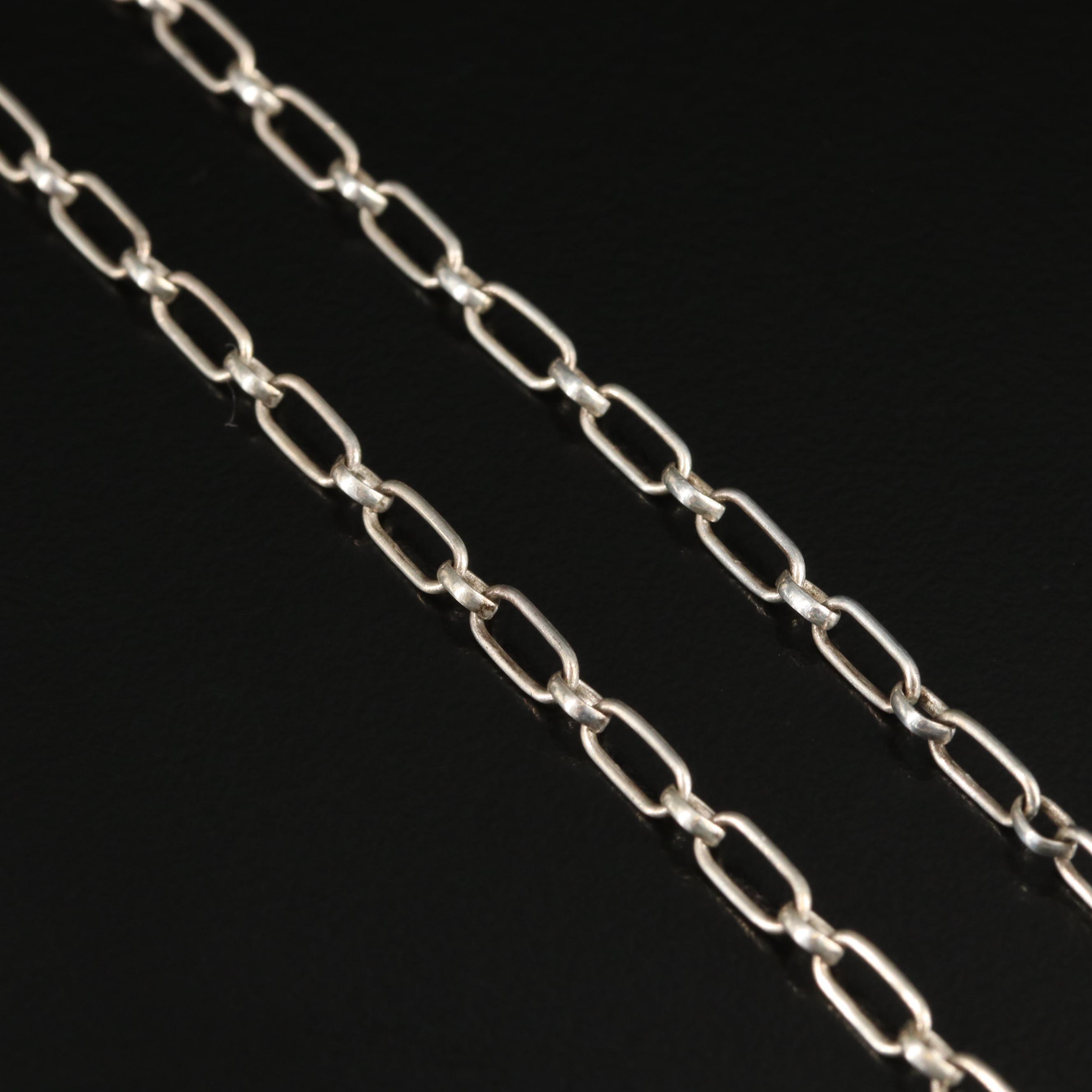 Southwestern Sterling Black Bear Claw and Turquoise Pendant Necklace