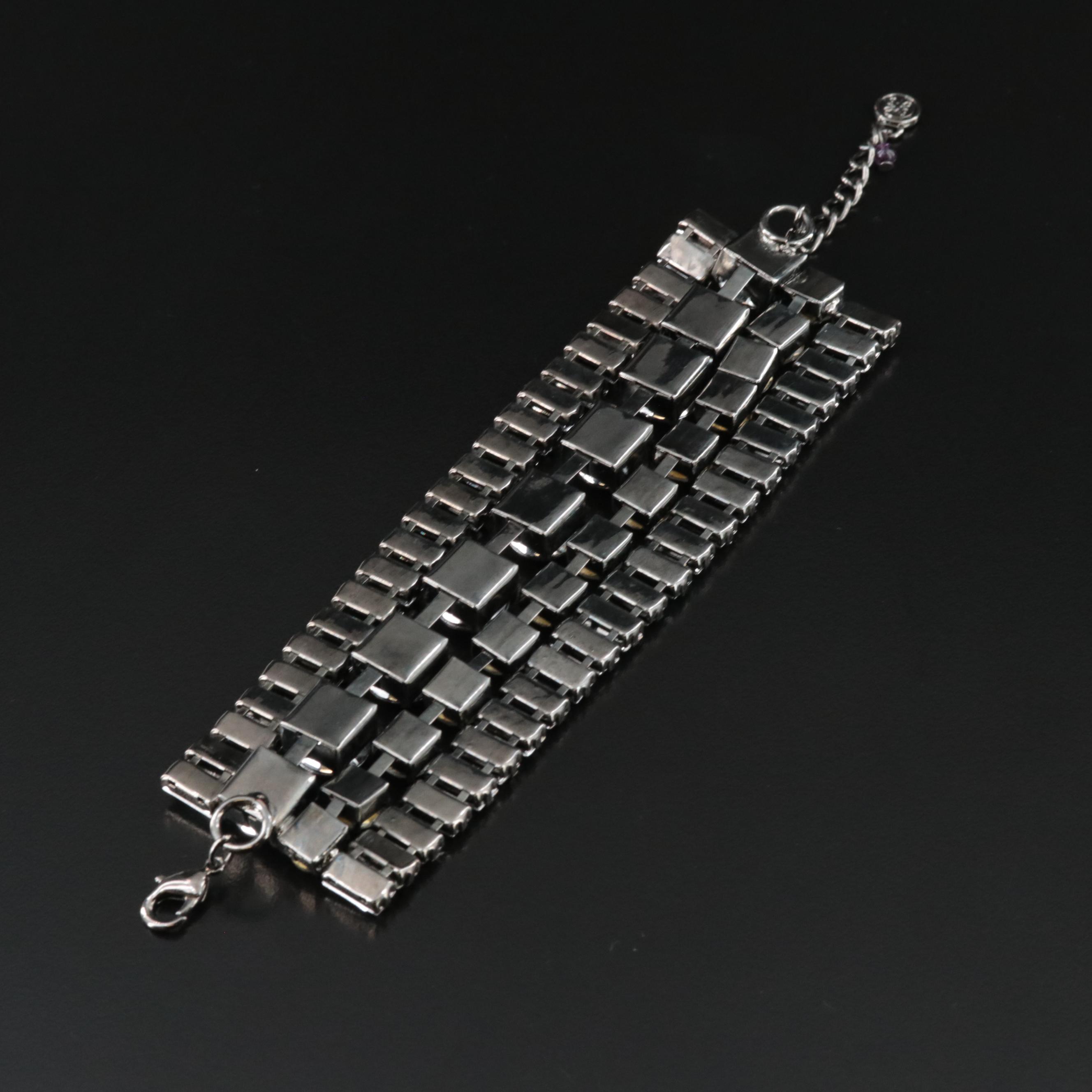 Rhinestone Layered Bracelet