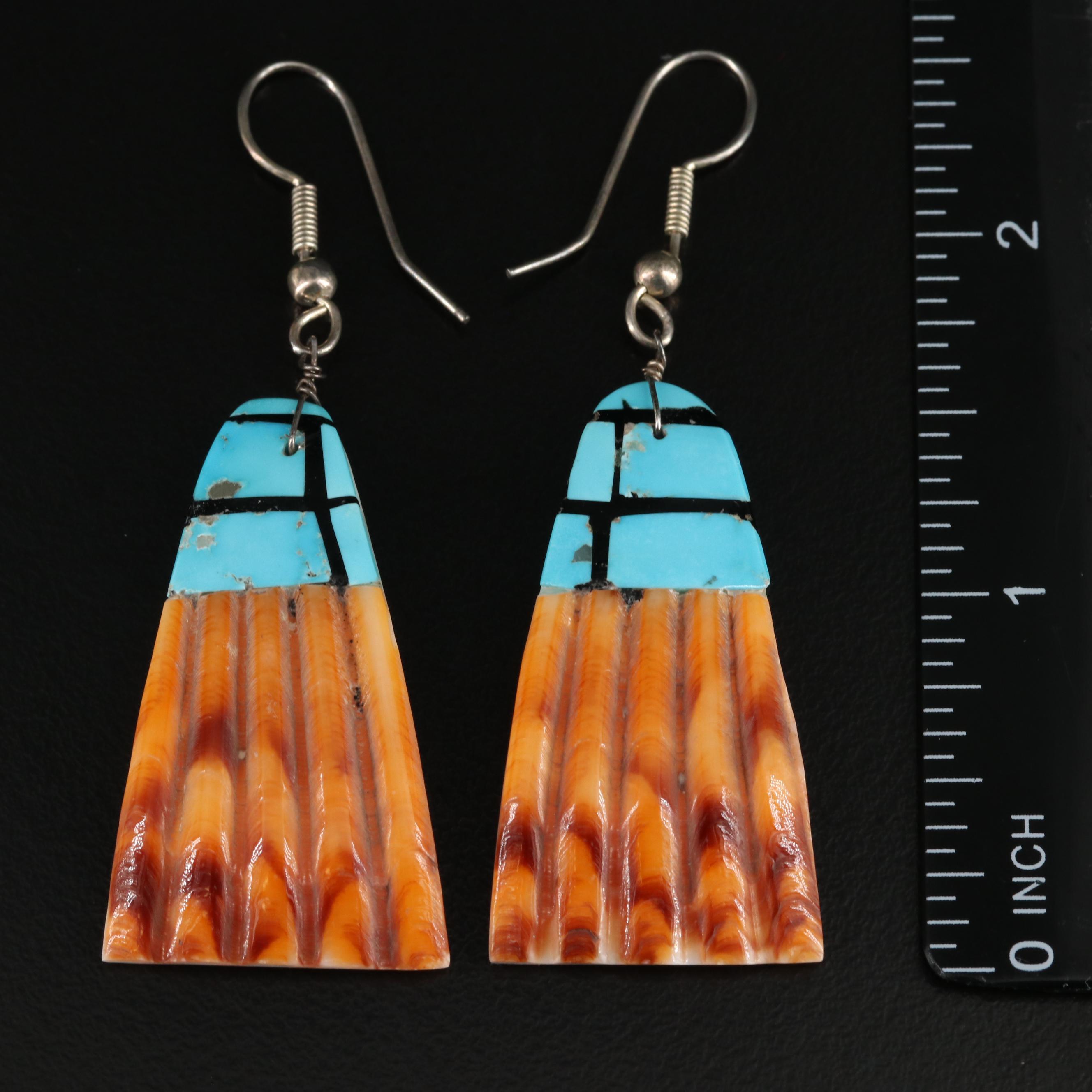 Lapis Lazuli, Shell and Turquoise Earring Collection