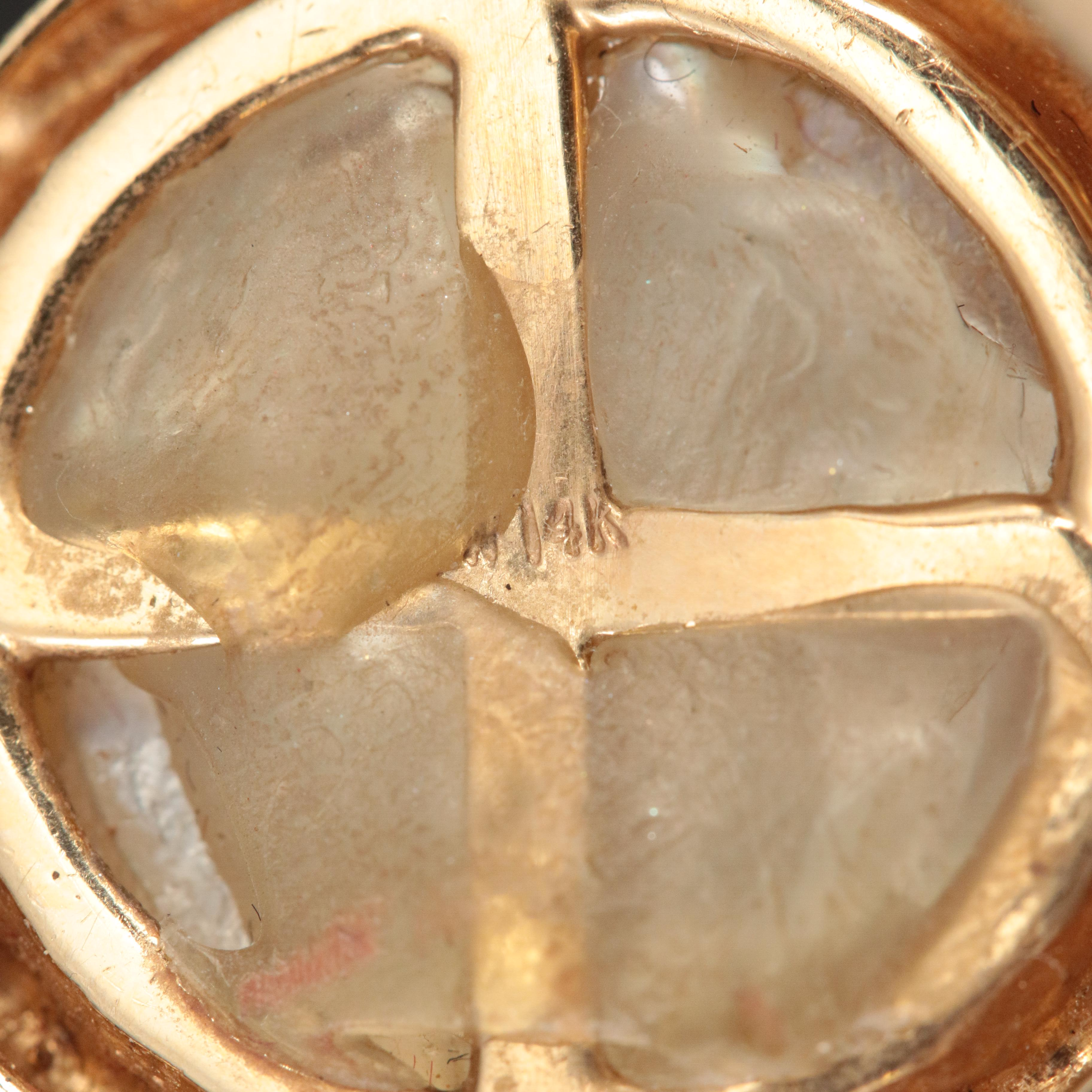 14K Mabé Pearl Enhancer Pendant