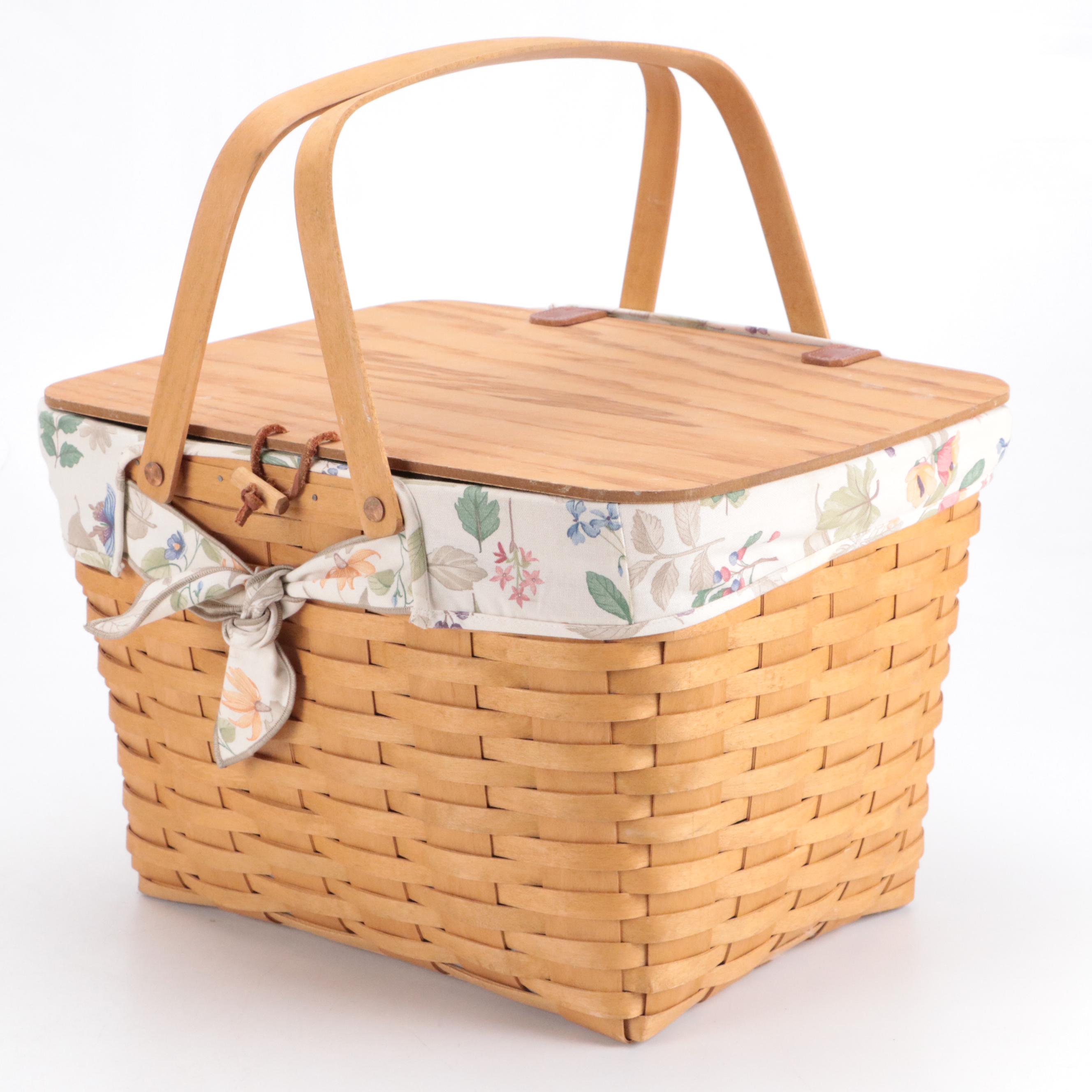Longaberger Woven Maple Baskets with Liners
