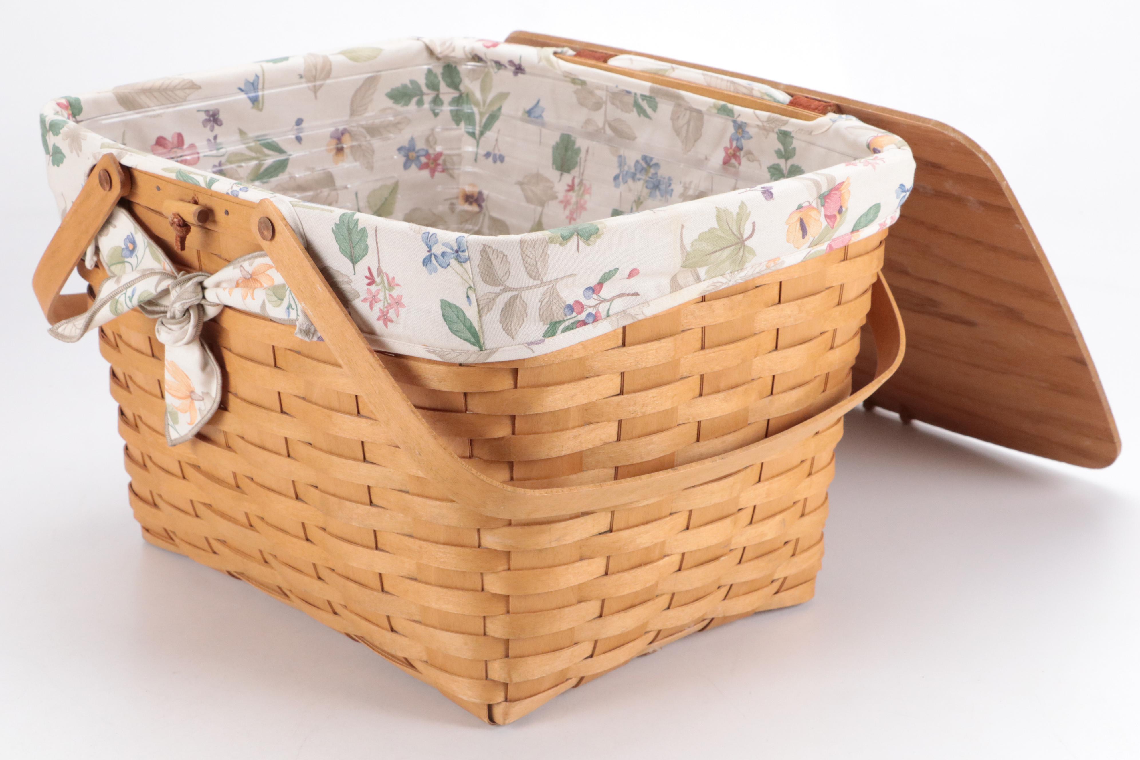 Longaberger Woven Maple Baskets with Liners