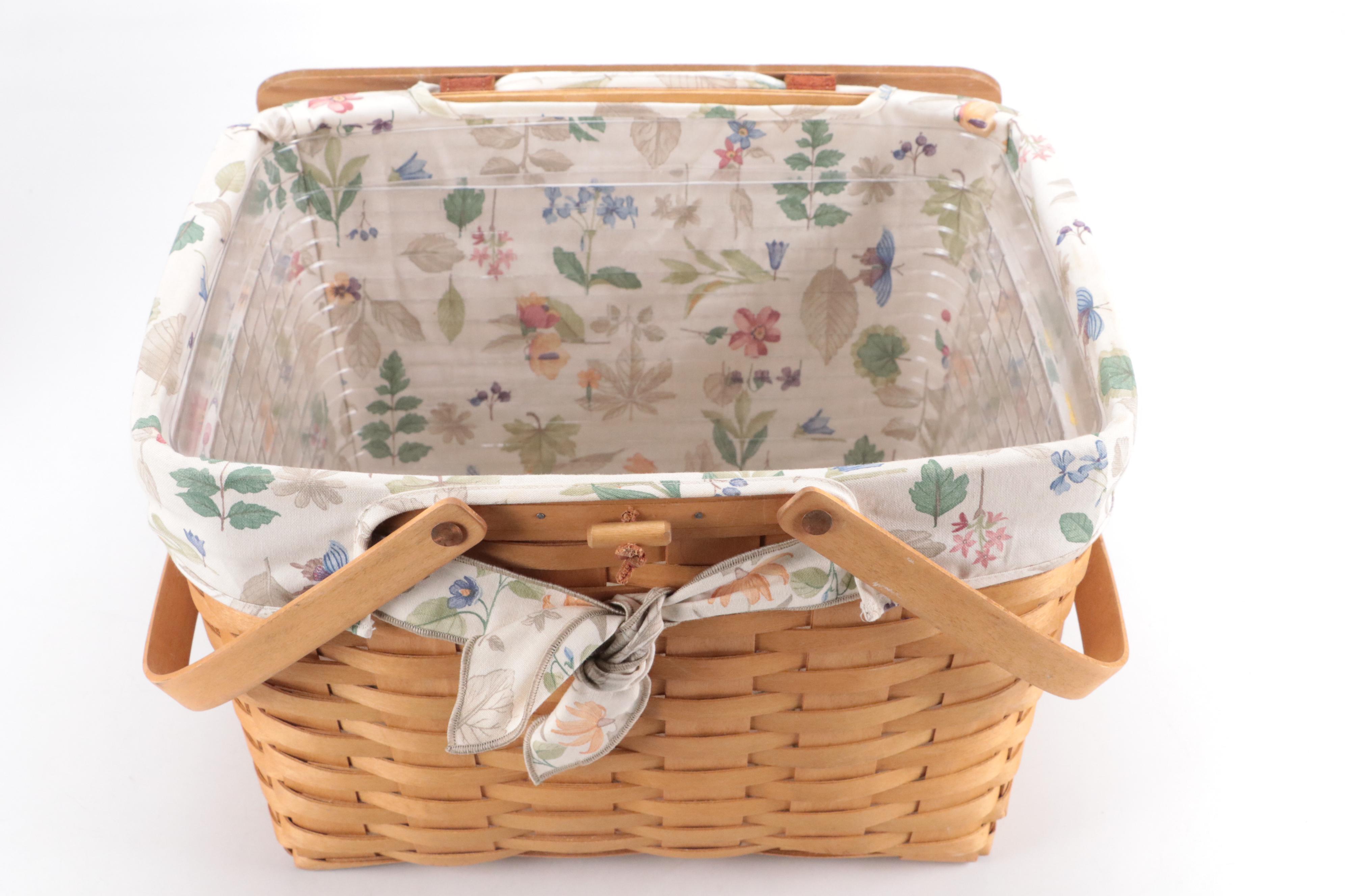Longaberger Woven Maple Baskets with Liners