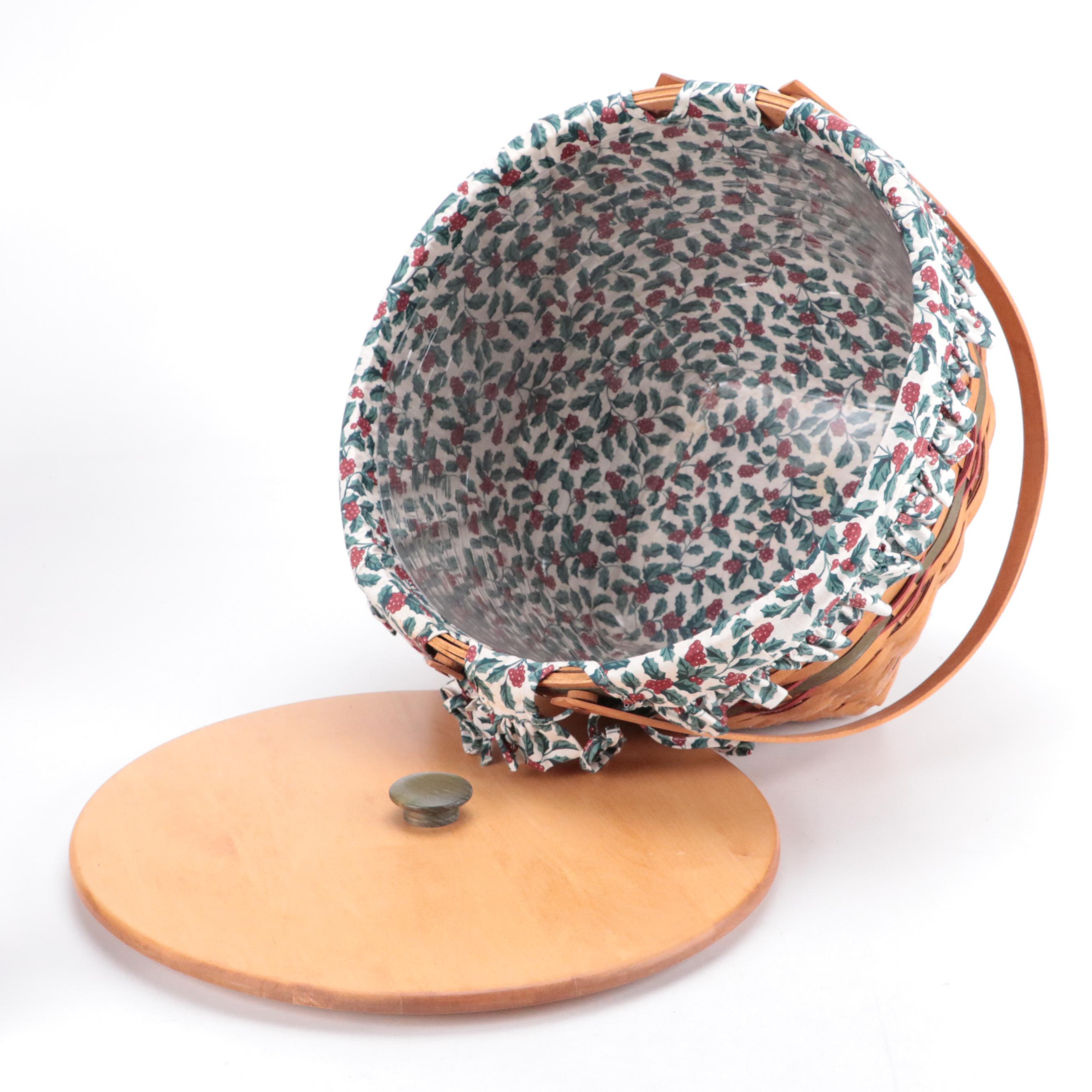 Longaberger Woven Maple Baskets with Liners