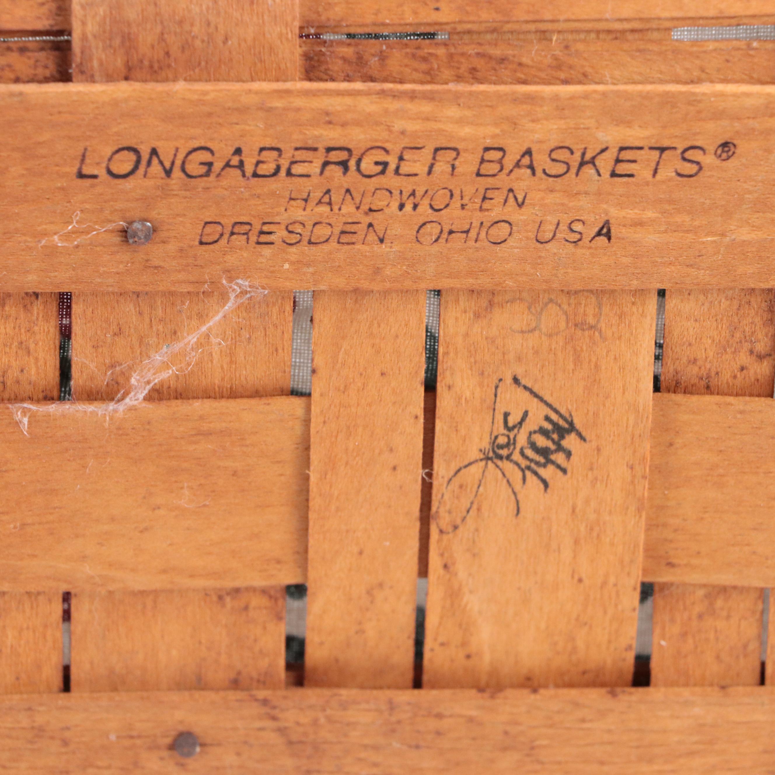 Longaberger Woven Maple Baskets with Liners