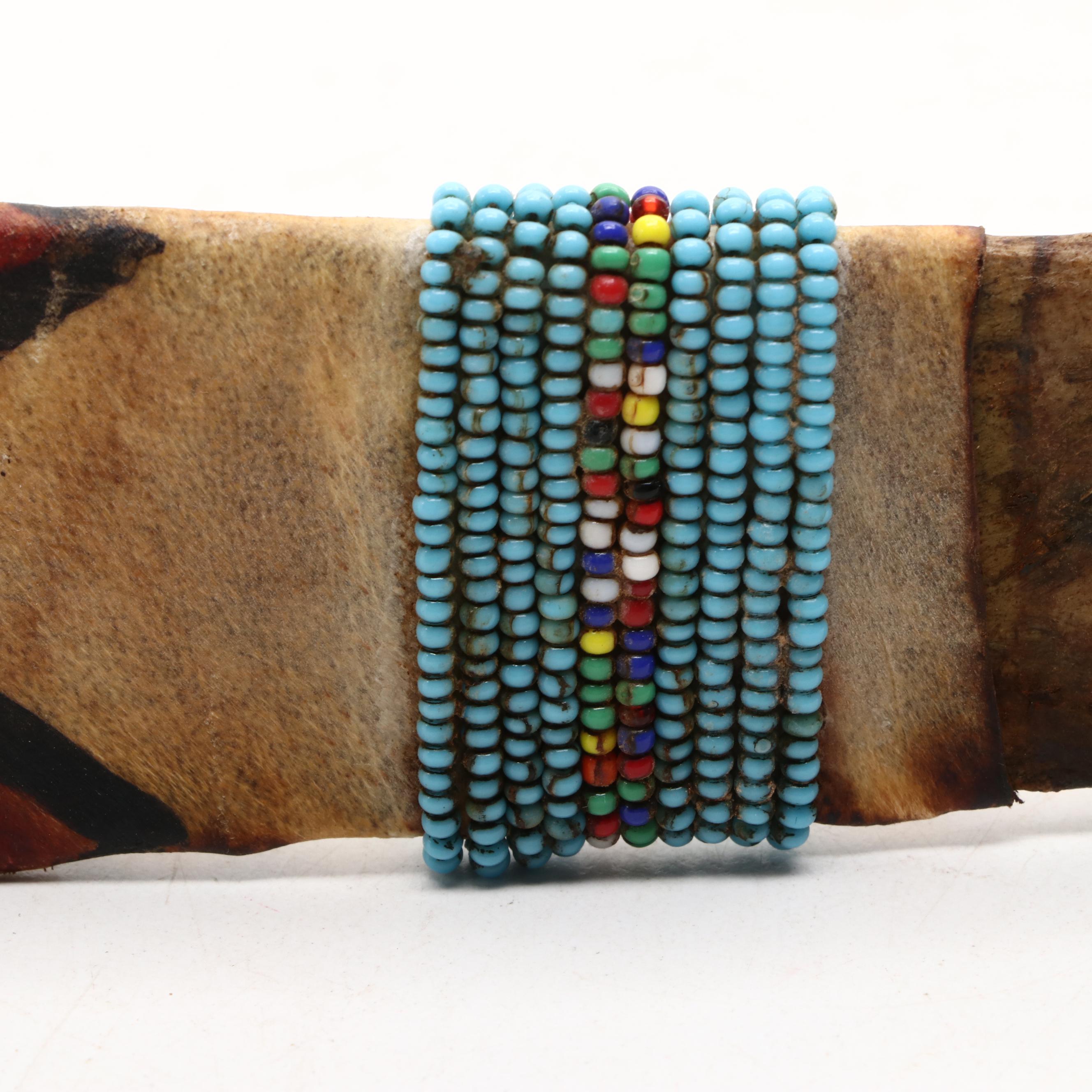 Native American Style Wood and Metal Tomahawk Axes and Carved Bone Bow