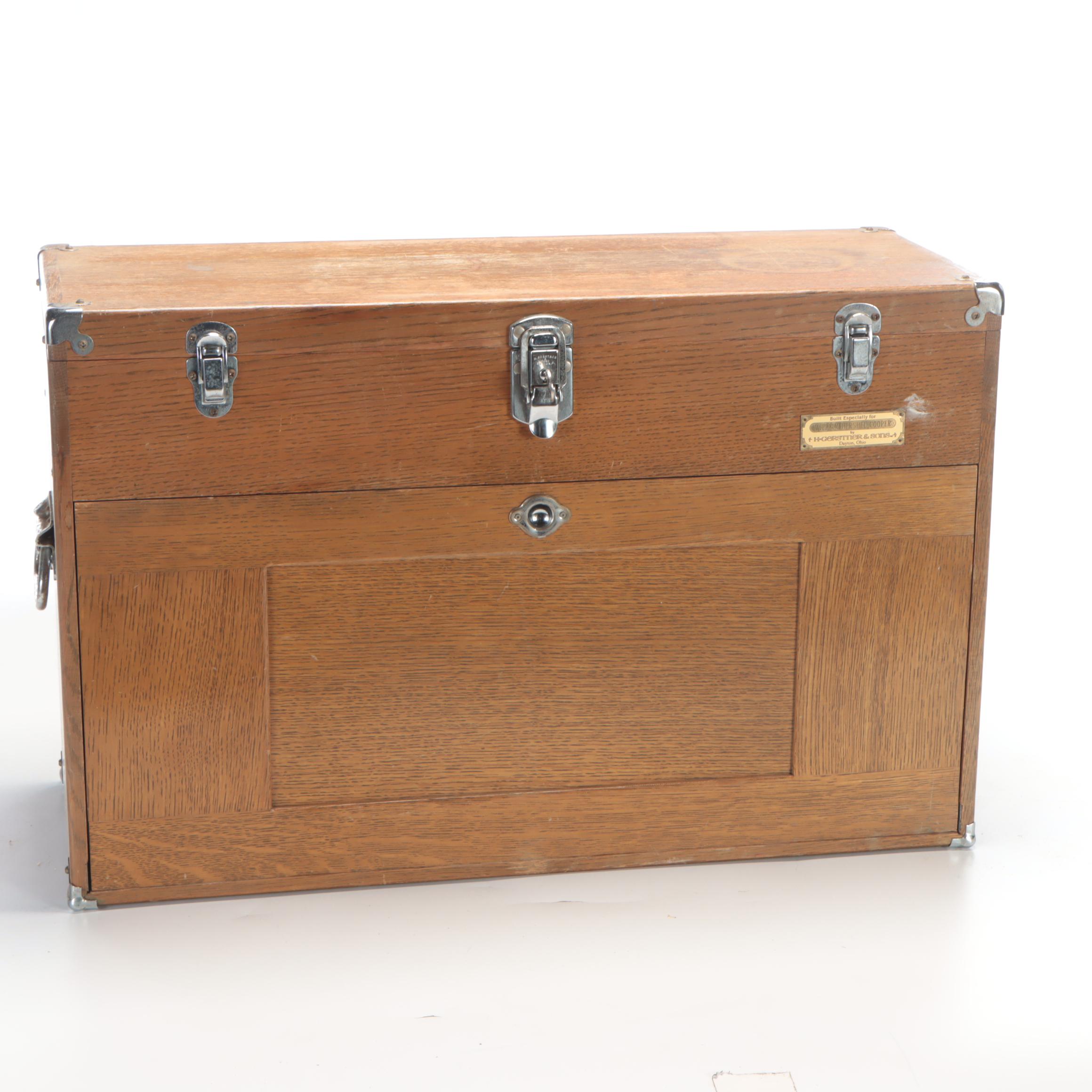 H. Gerstner & Sons Custom Built Machinist's Oak Tool Chest