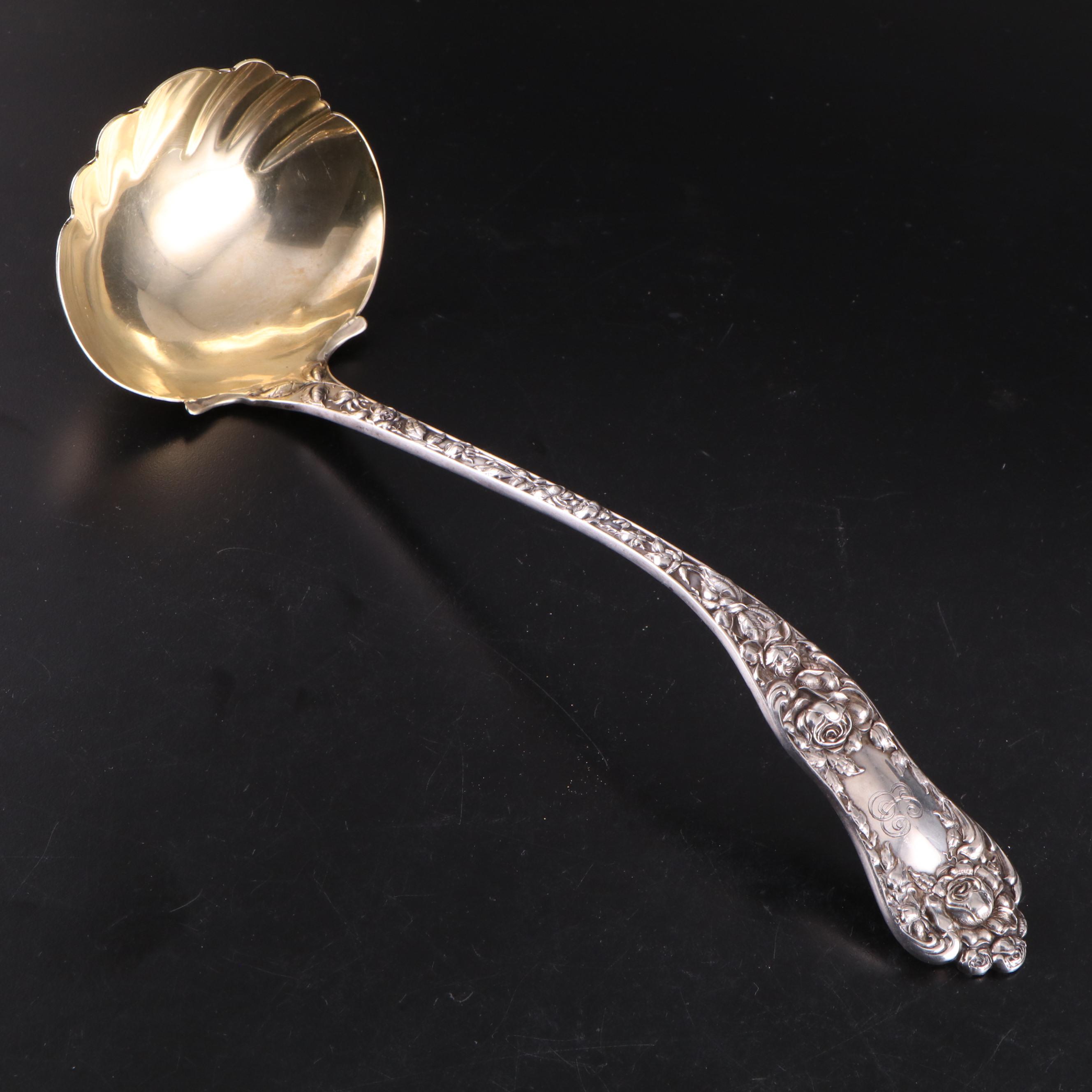 George W. Shiebler & Co. "American Beauty" Sterling Silver Ladle