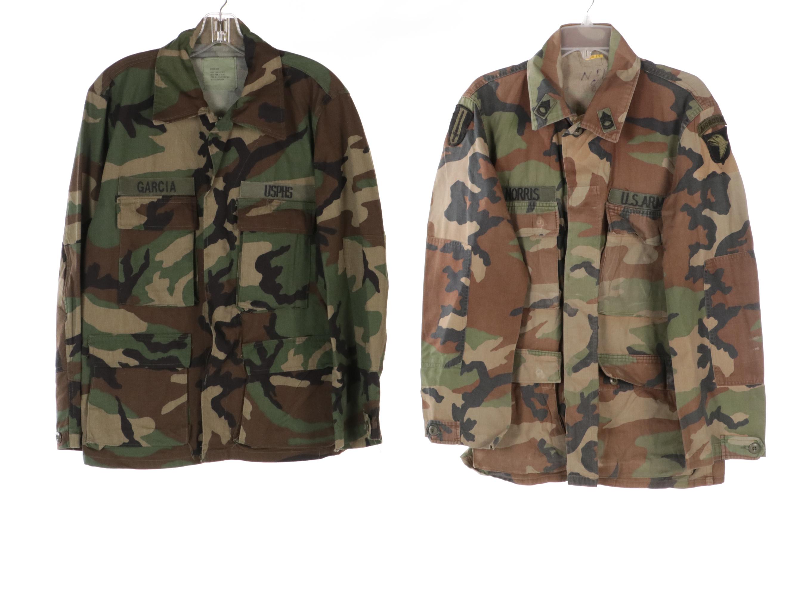 Men's Vietnam Era USAF Uniforms and Gulf War Era U.S. Army Uniforms