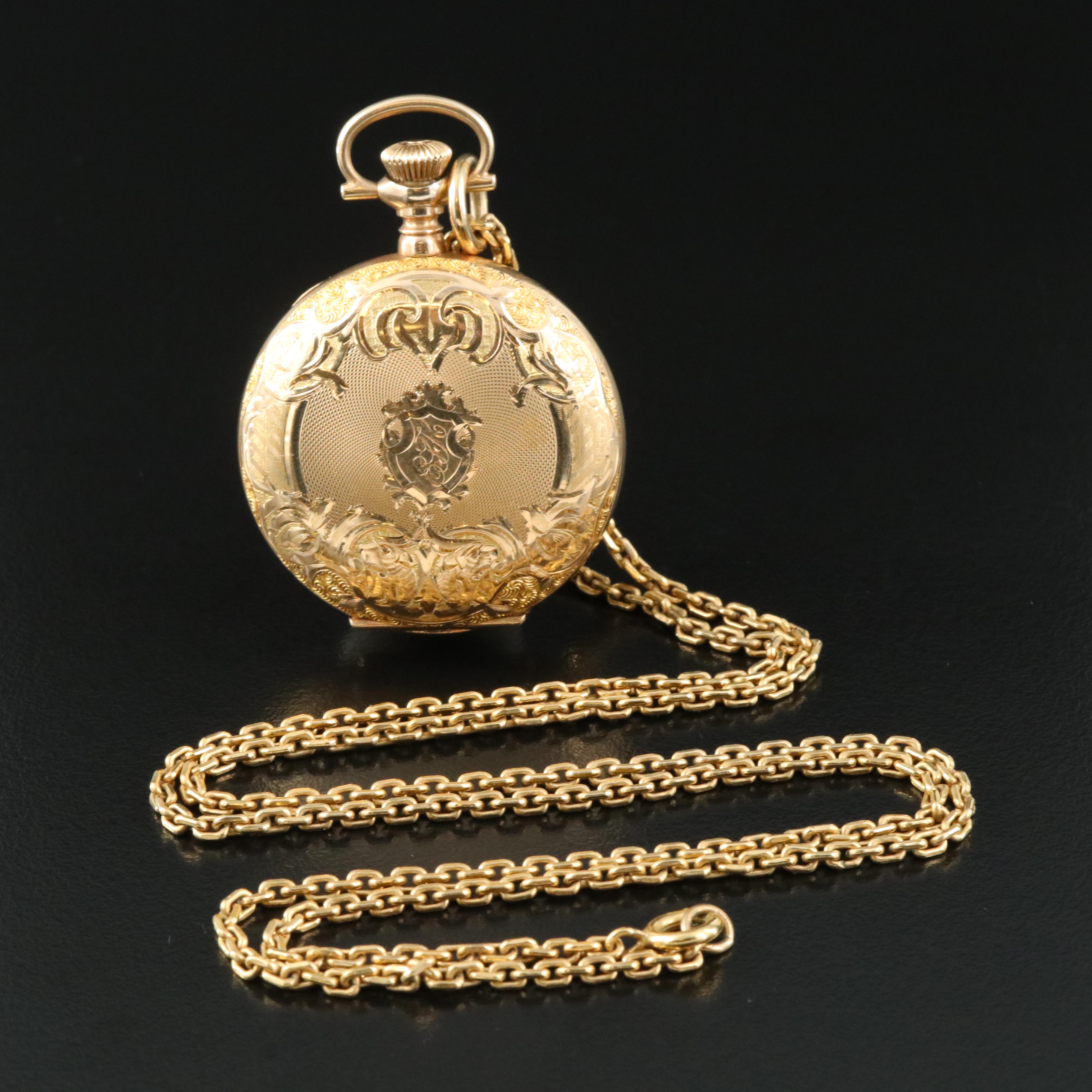 American Made Pocket Watch for Oskamp Jewelry Co.