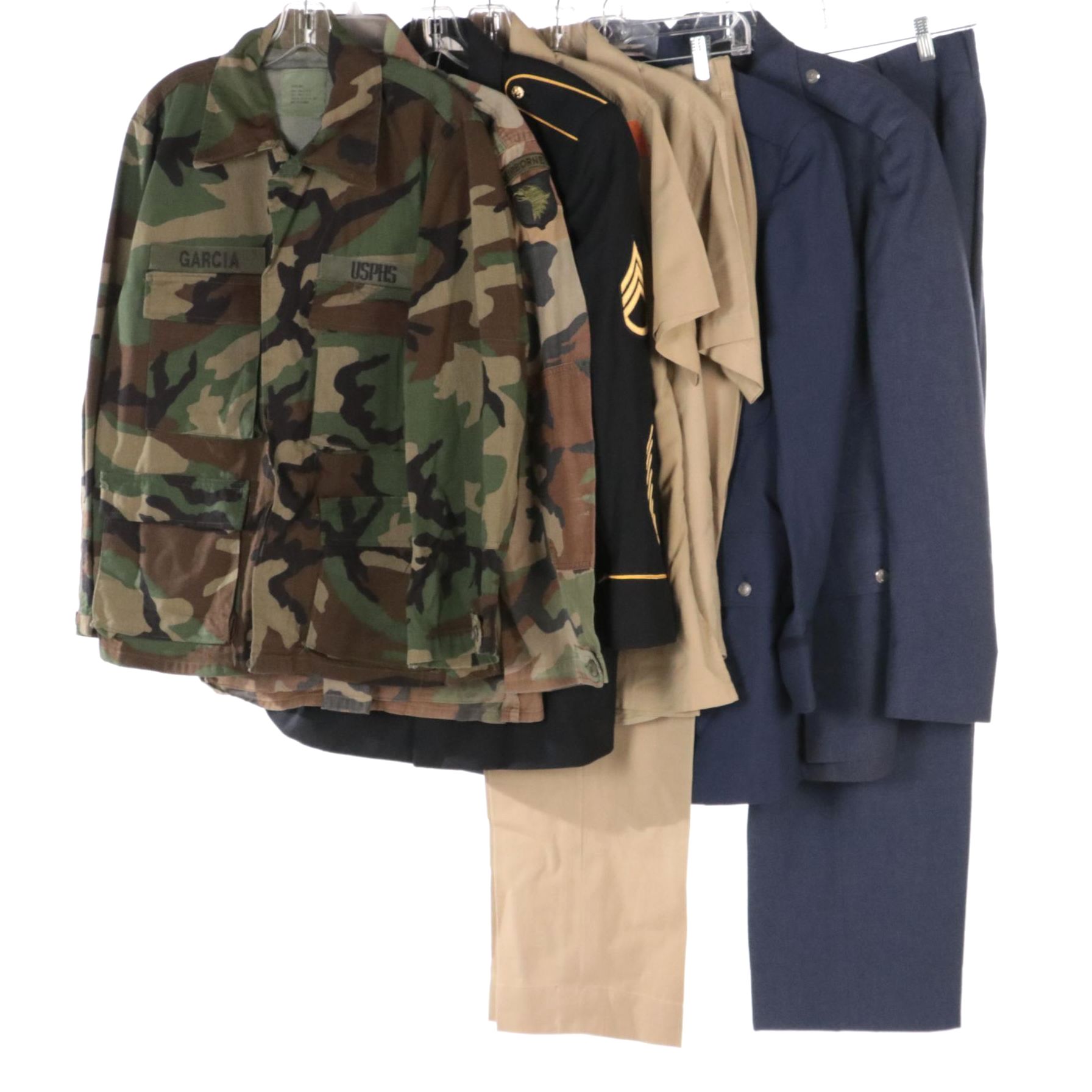 Men's Vietnam Era USAF Uniforms and Gulf War Era U.S. Army Uniforms