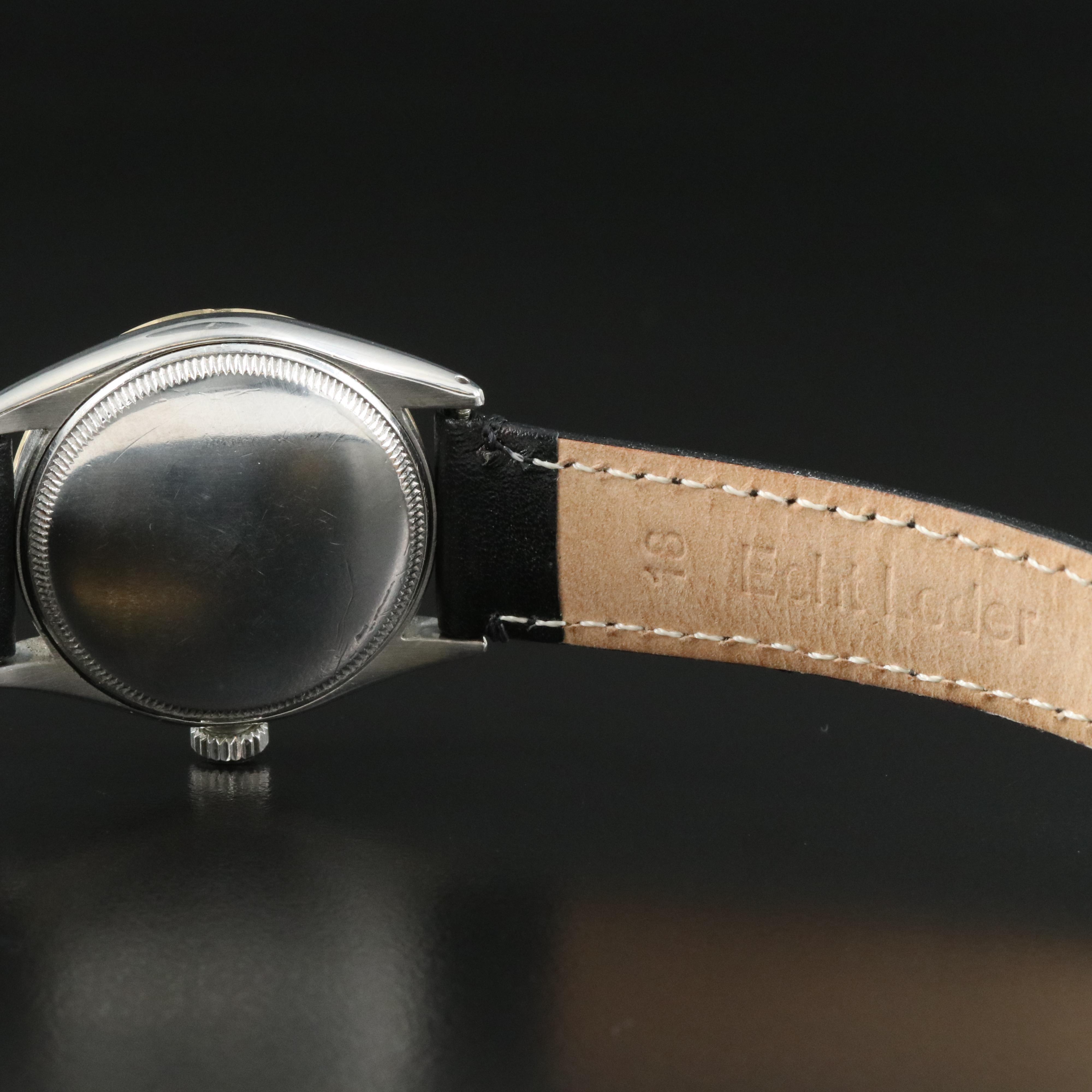 Vintage Rolex 1954 Bubble Back, Waffle Dial Watch