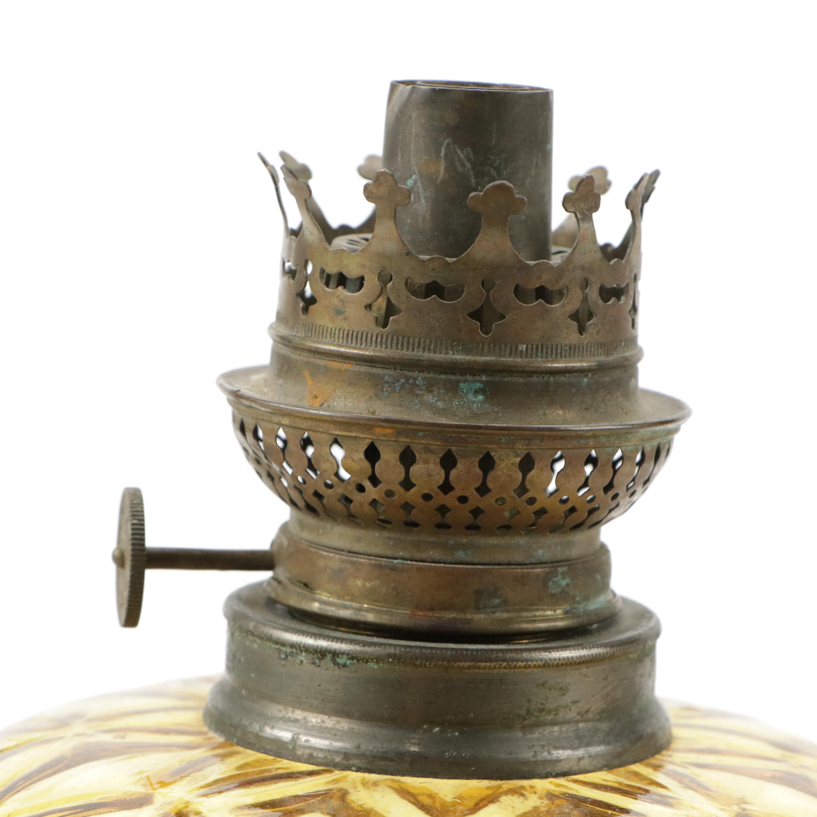 Cast Iron Electrical Rooster Wall Sconce, Frosted Glass Lamp Shades and Oil Lamp