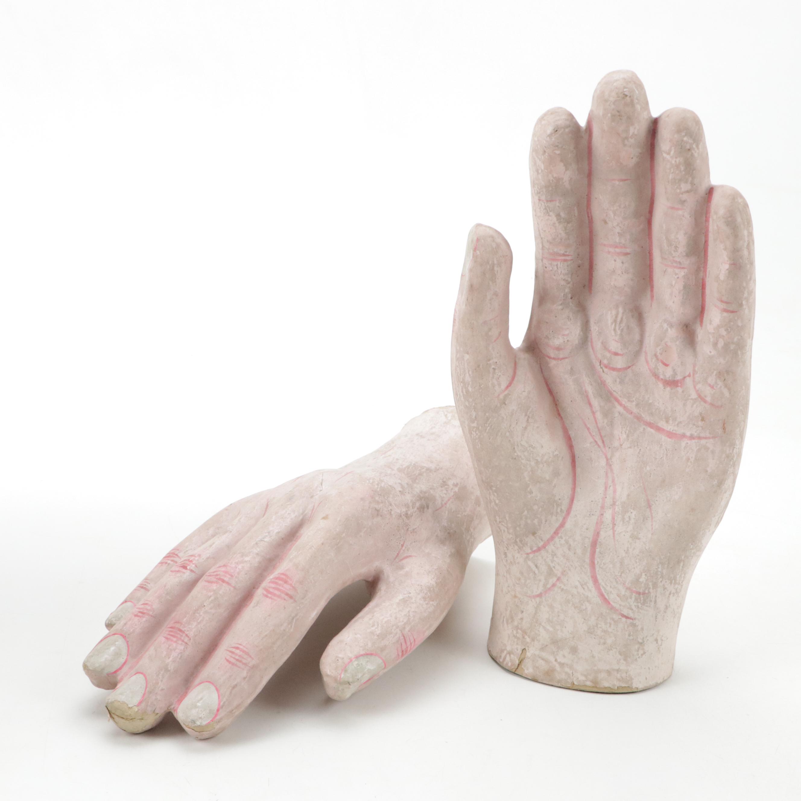 German Handcrafted Papier-Mâché Wearable Full Head Mask and Hands