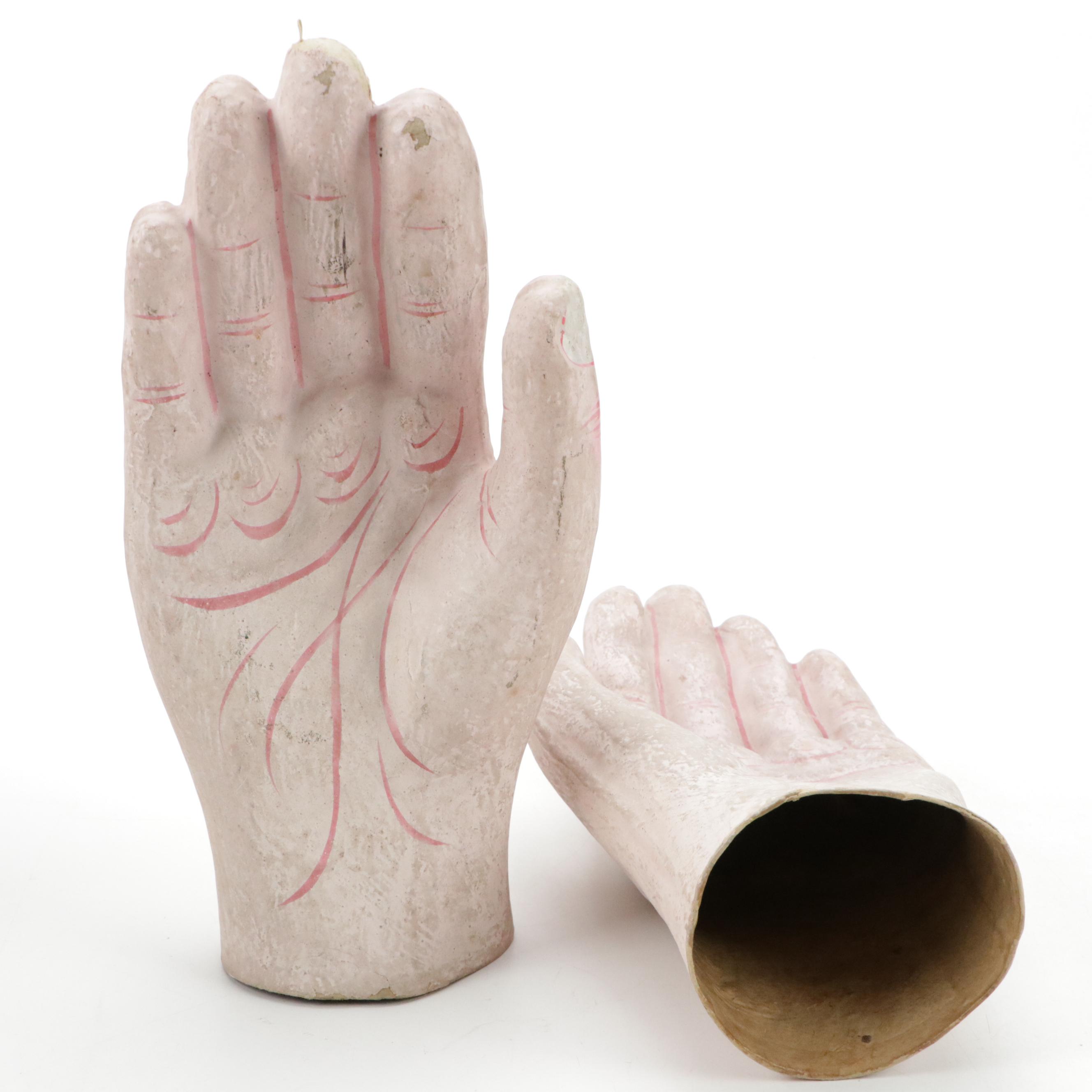 German Handcrafted Papier-Mâché Wearable Full Head Mask and Hands