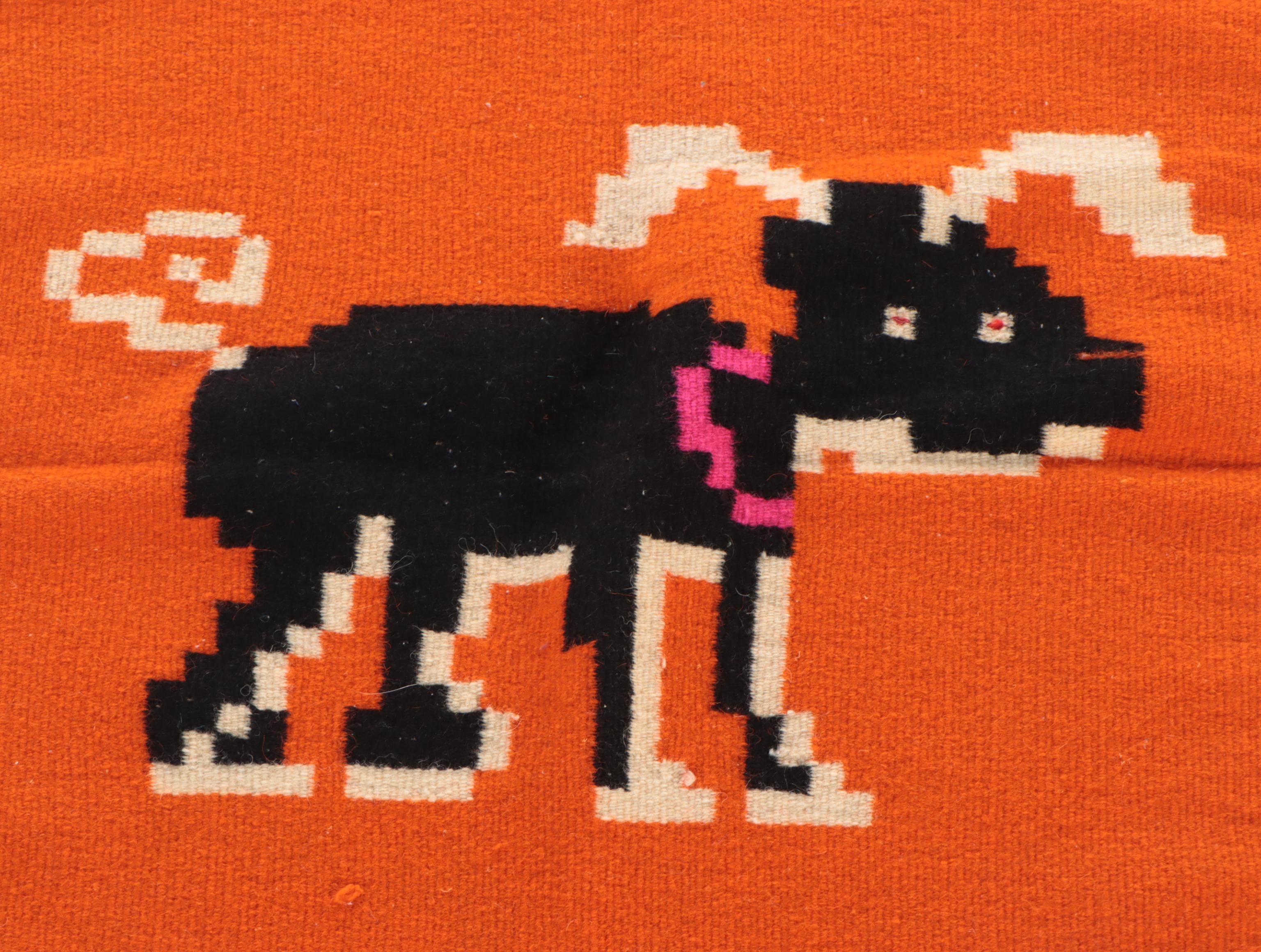 2'1 x 4'10 Handwoven Mexican Oaxaca Accent Rug