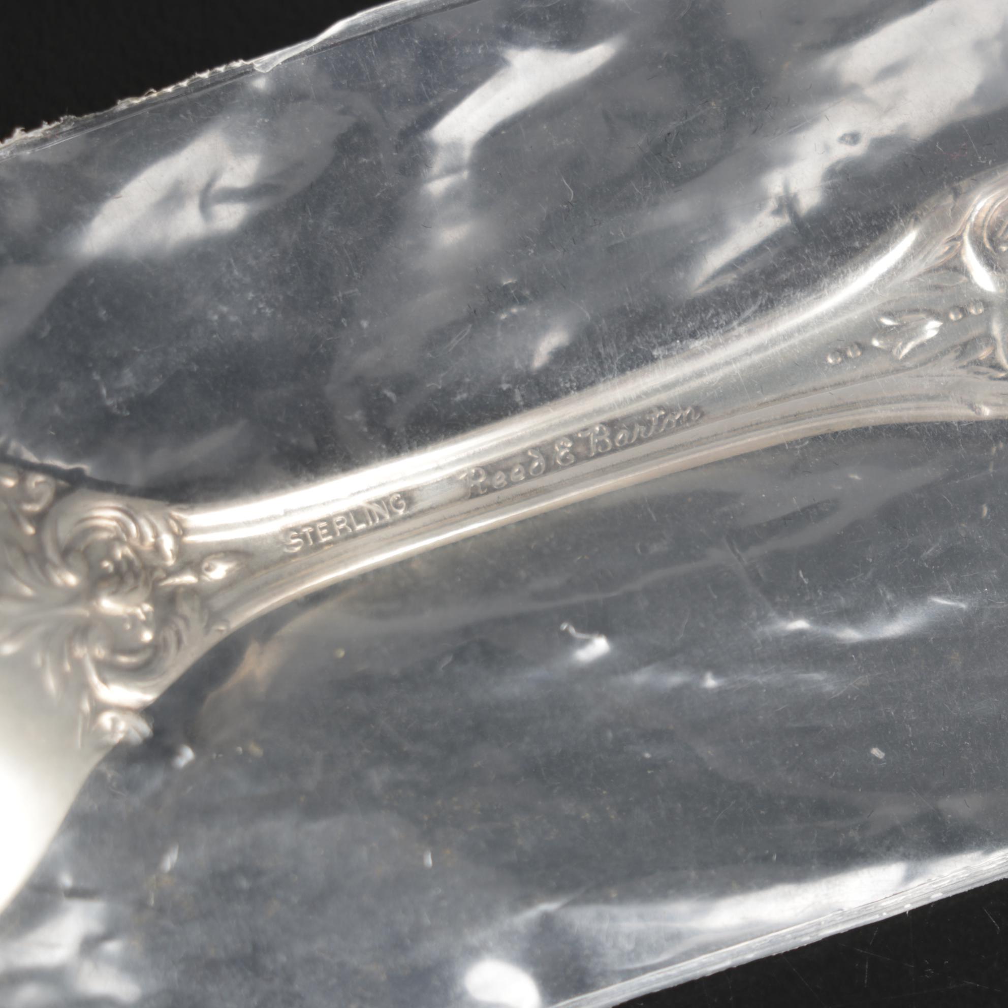 Reed & Barton Sterling "Francis I" Teaspoons With Double Facet-Bead Stem Crystal